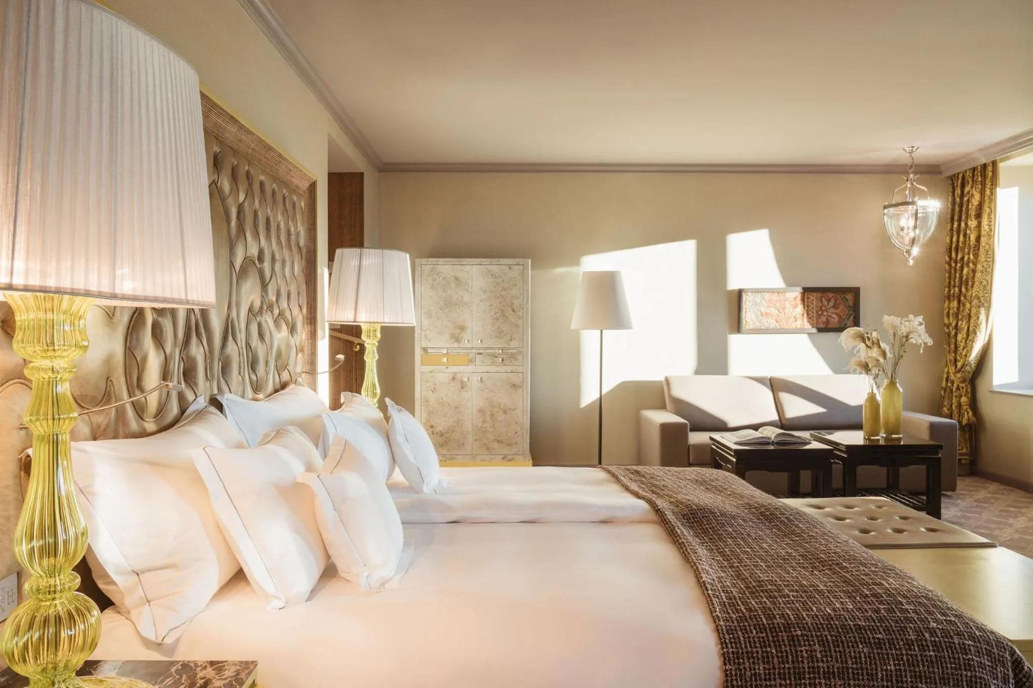 Bedroom, Bed in Carlton Hotel St Moritz - The Leading Hotels of the World