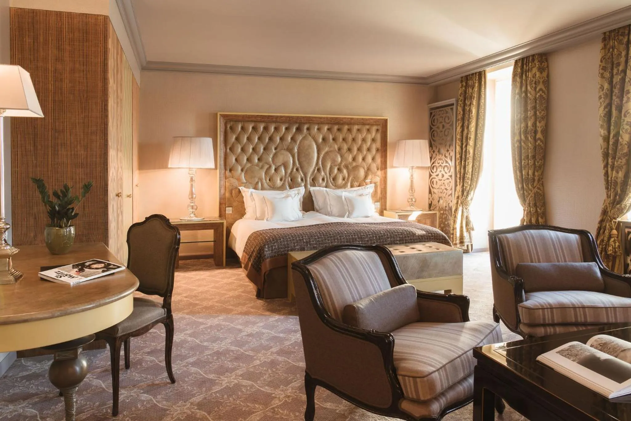 Bedroom, Bed in Carlton Hotel St Moritz - The Leading Hotels of the World