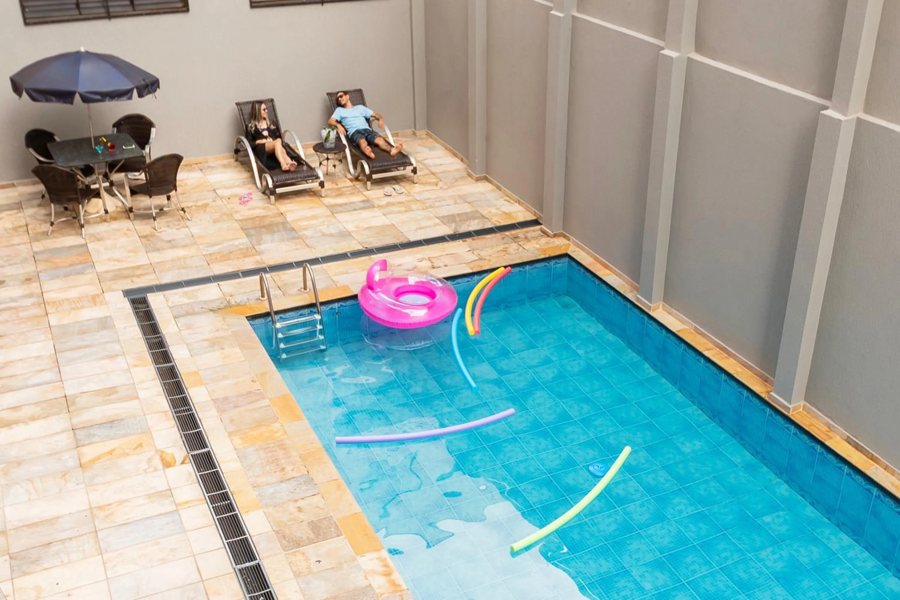 Pool view in Hotel Dan Inn Araraquara by Nacional Inn