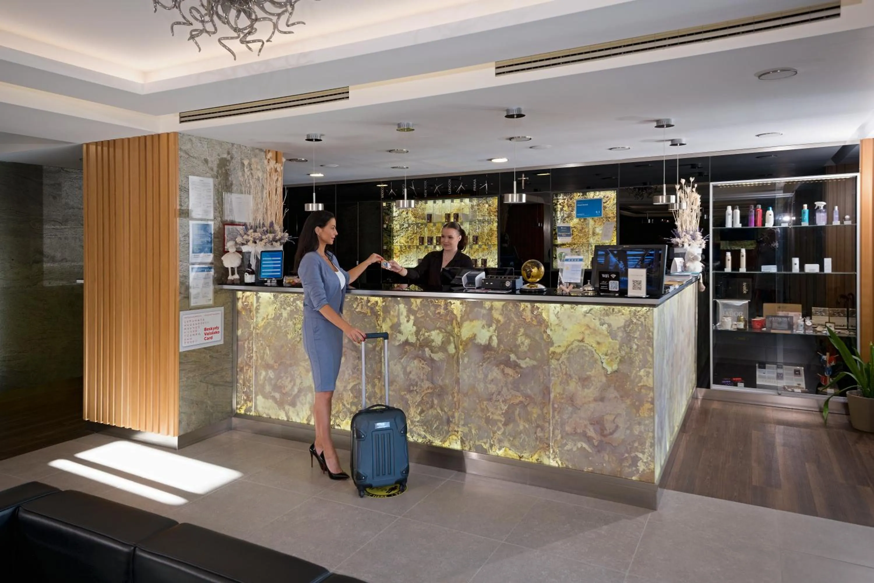 Lobby or reception in Hotel Bartoš