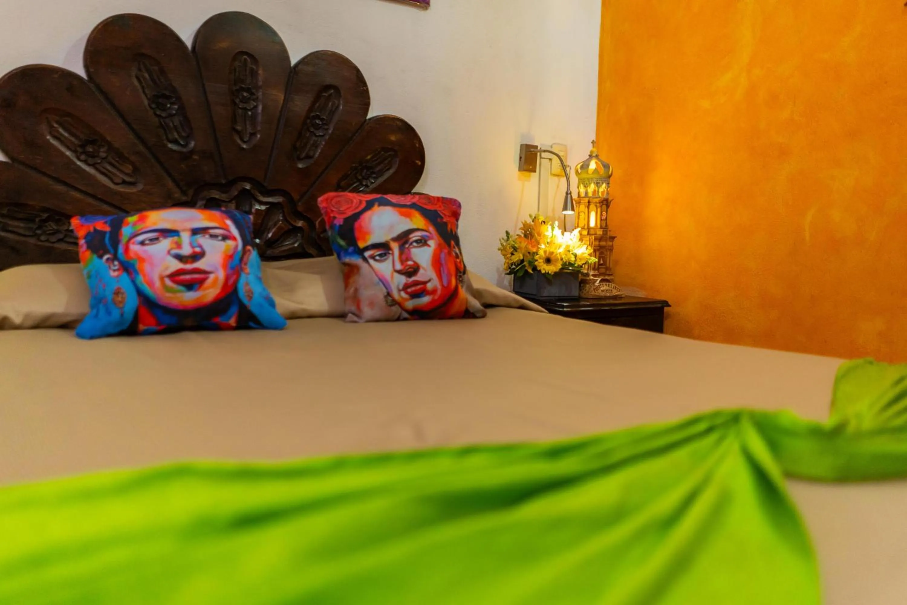 Bed in Hotel Posada De Roger - Near Los Muertos Beach