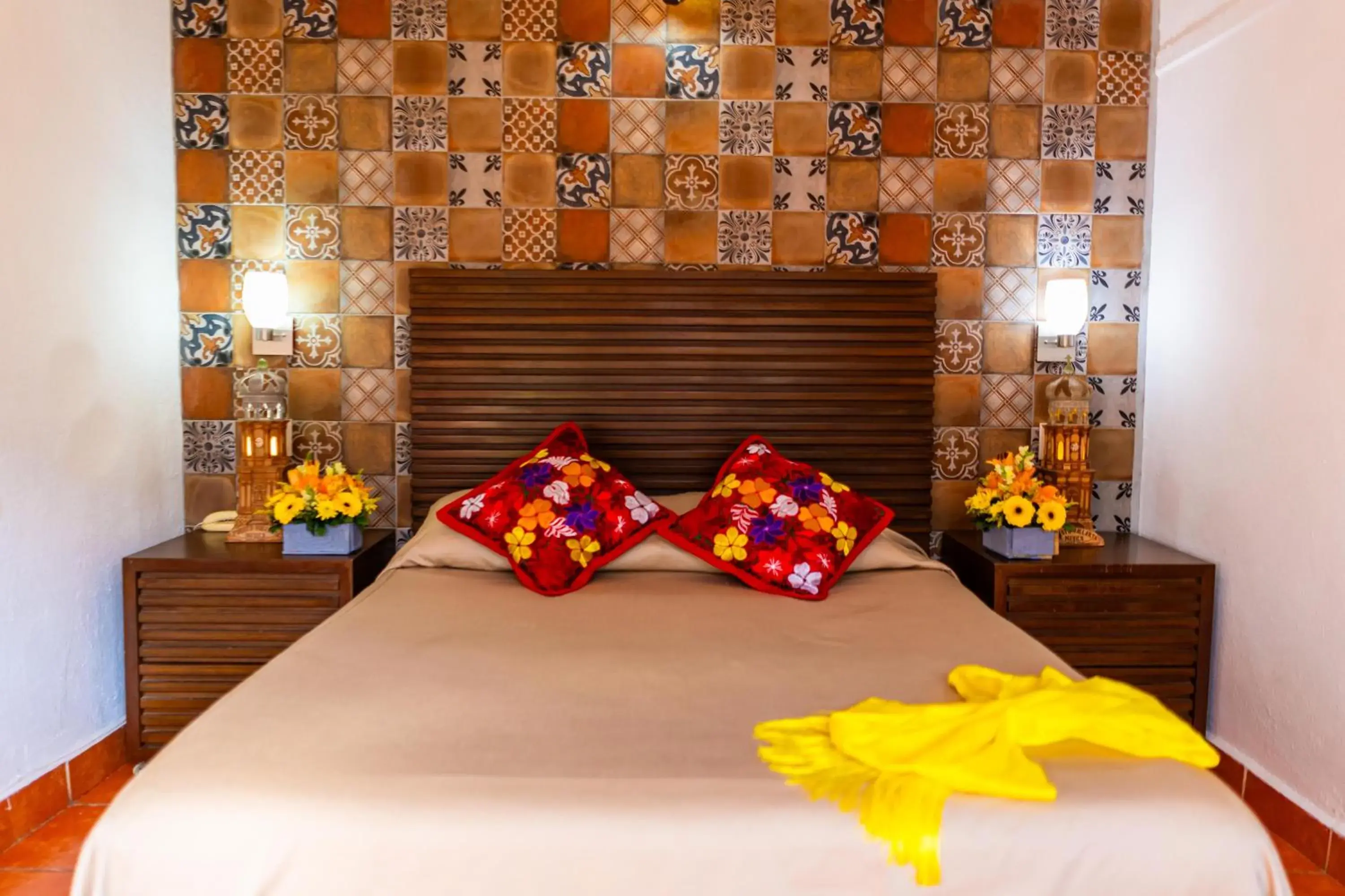 Bed in Hotel Posada De Roger - Near Los Muertos Beach Bed in Hotel Posada De Roger - Near Los Muertos Beach