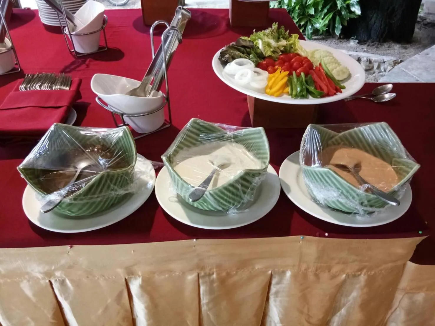 Breakfast in The Tropical Beach Resort