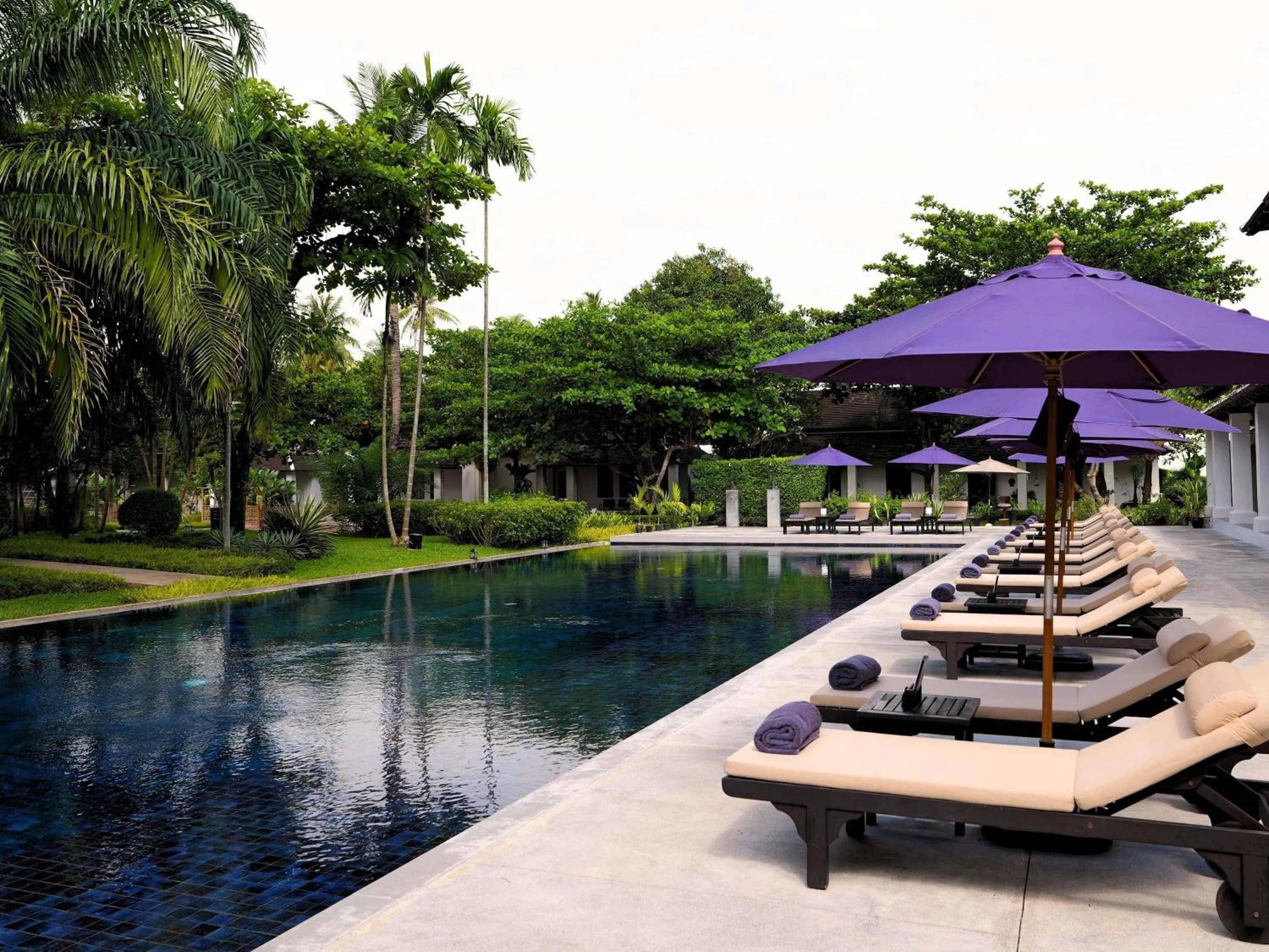 Pool view in Sofitel Luang Prabang