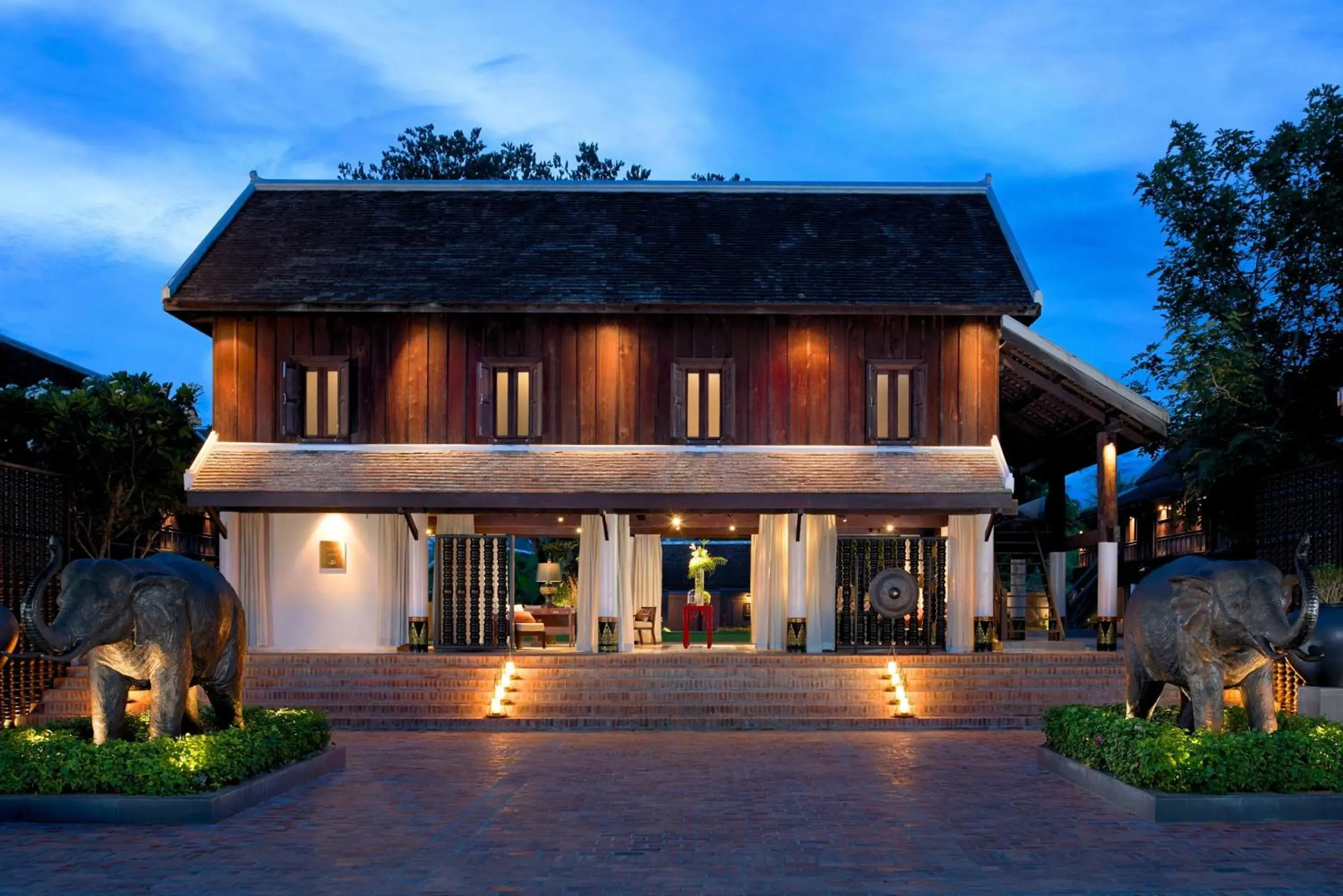 Facade/entrance in Sofitel Luang Prabang Facade/entrance in Sofitel Luang Prabang