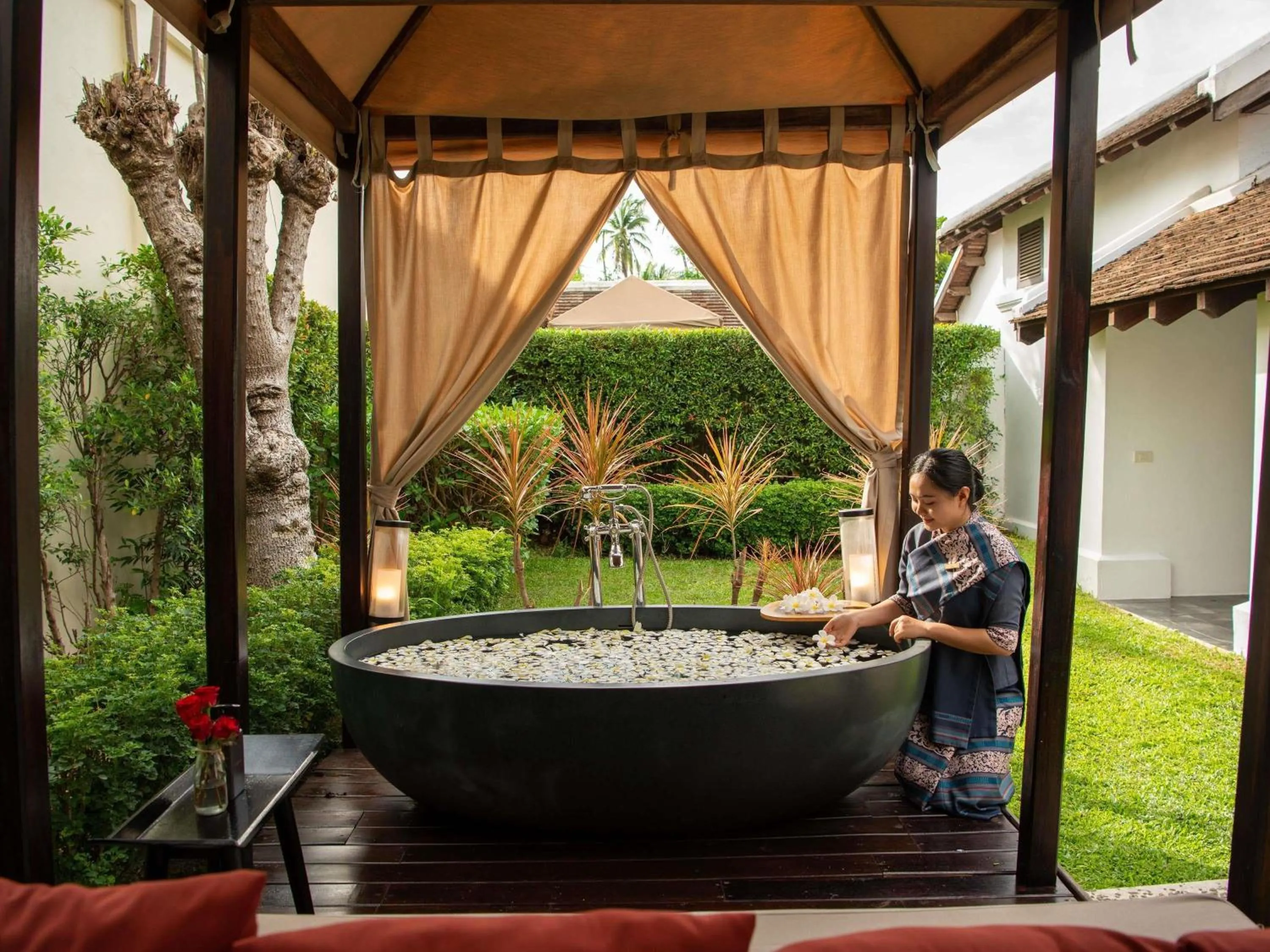 Bedroom in Sofitel Luang Prabang