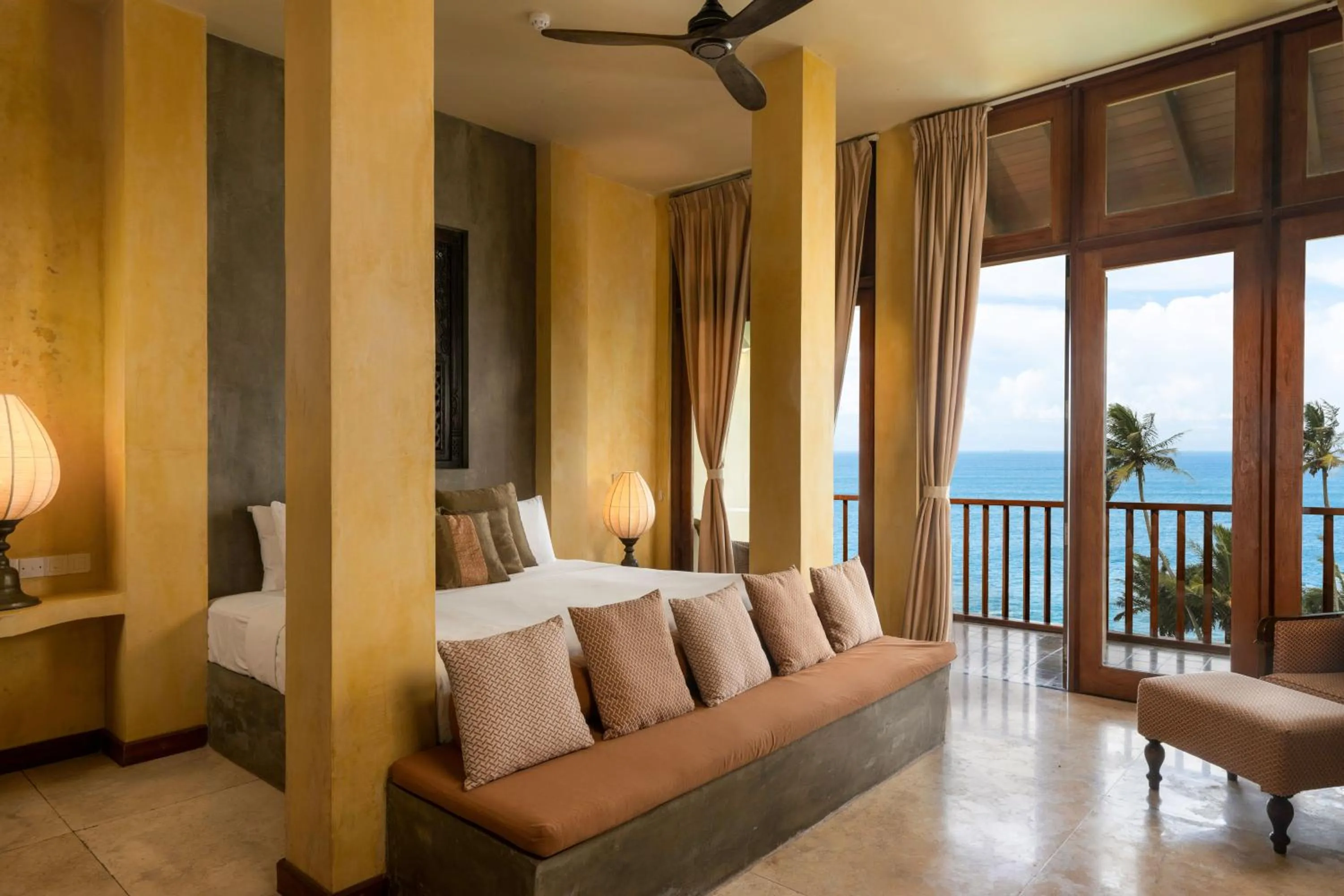 Bed in Jetwing Lighthouse, A Luxury Reserve