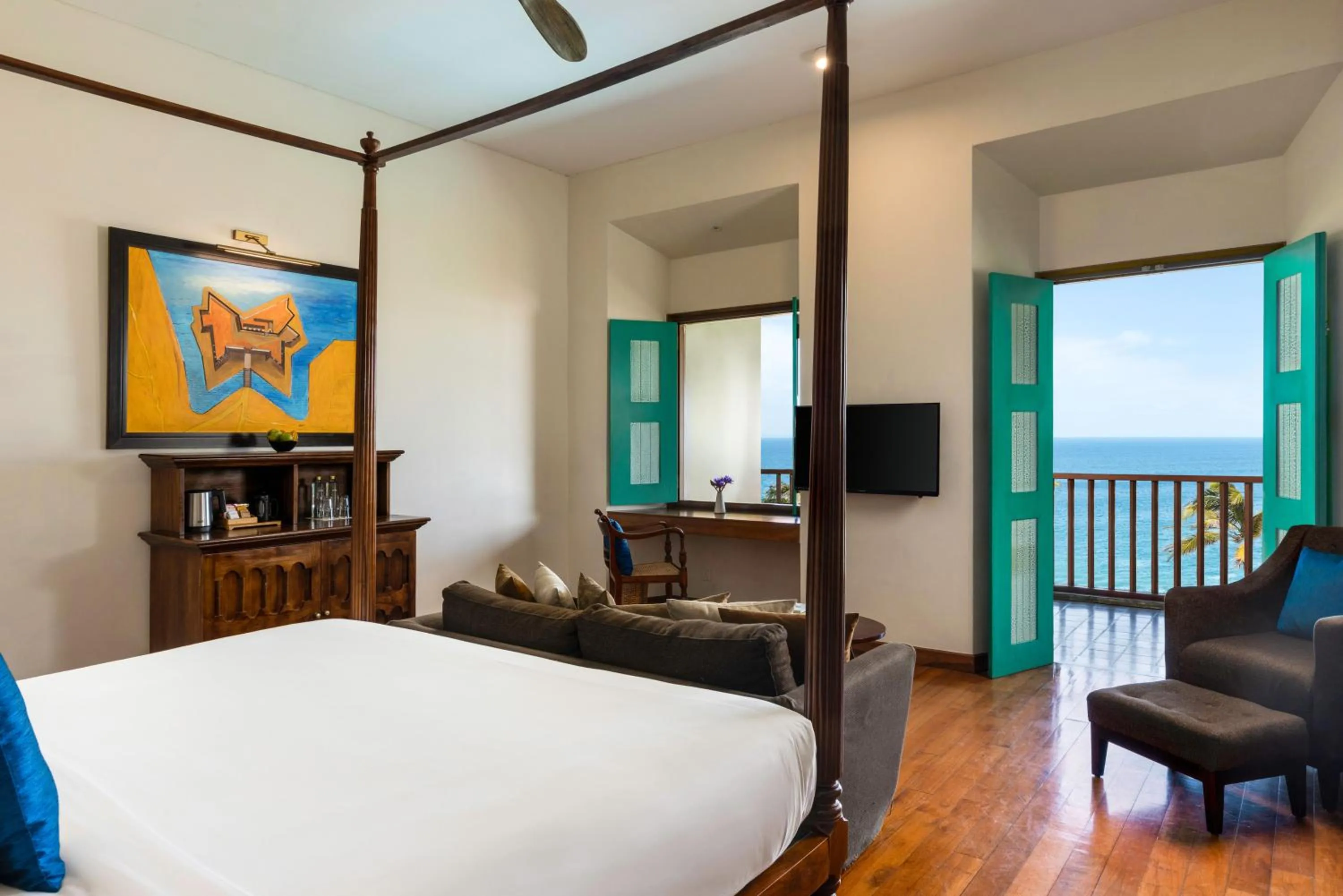 Bedroom, Bed in Jetwing Lighthouse, A Luxury Reserve