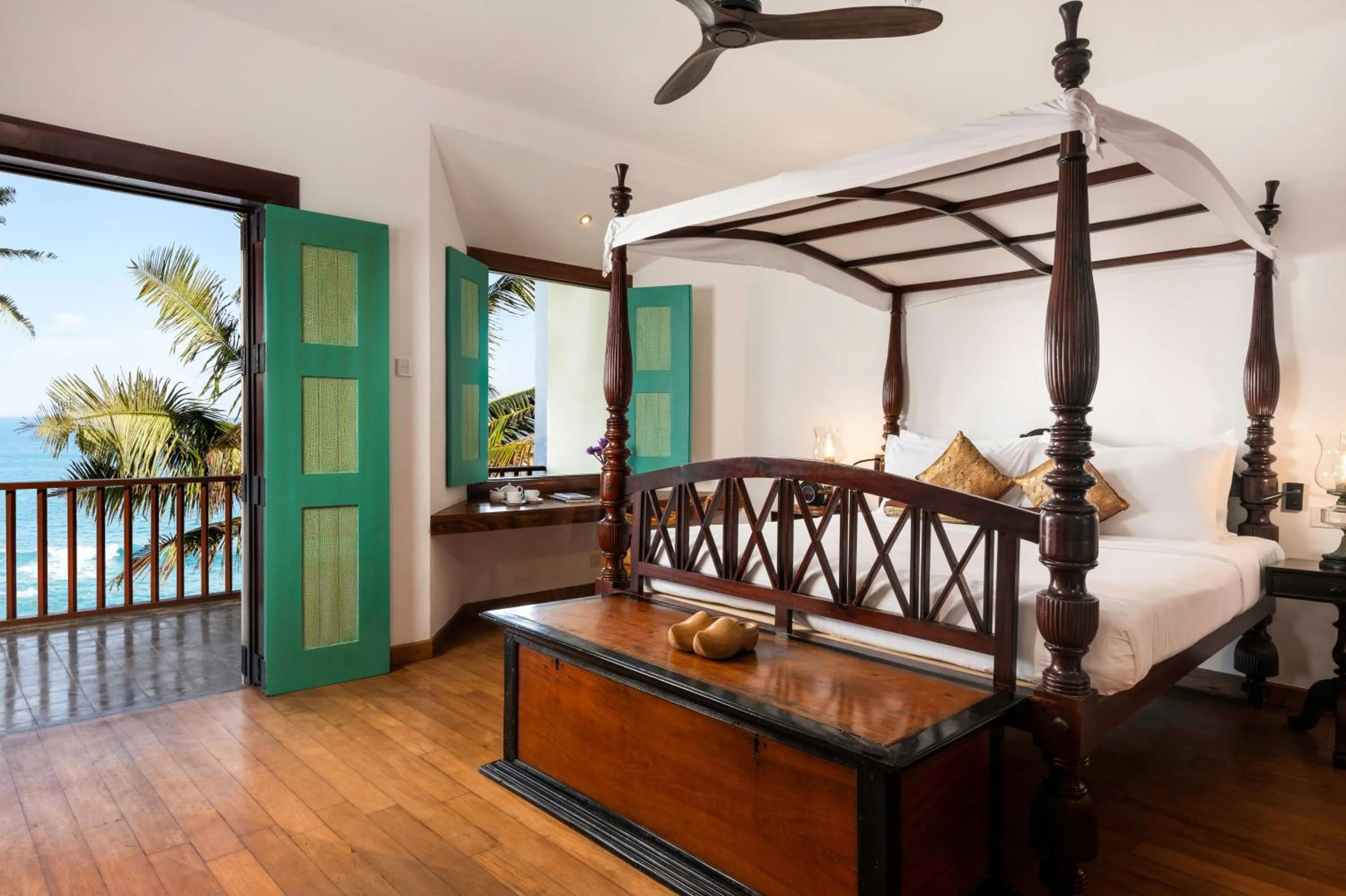 Bed in Jetwing Lighthouse, A Luxury Reserve