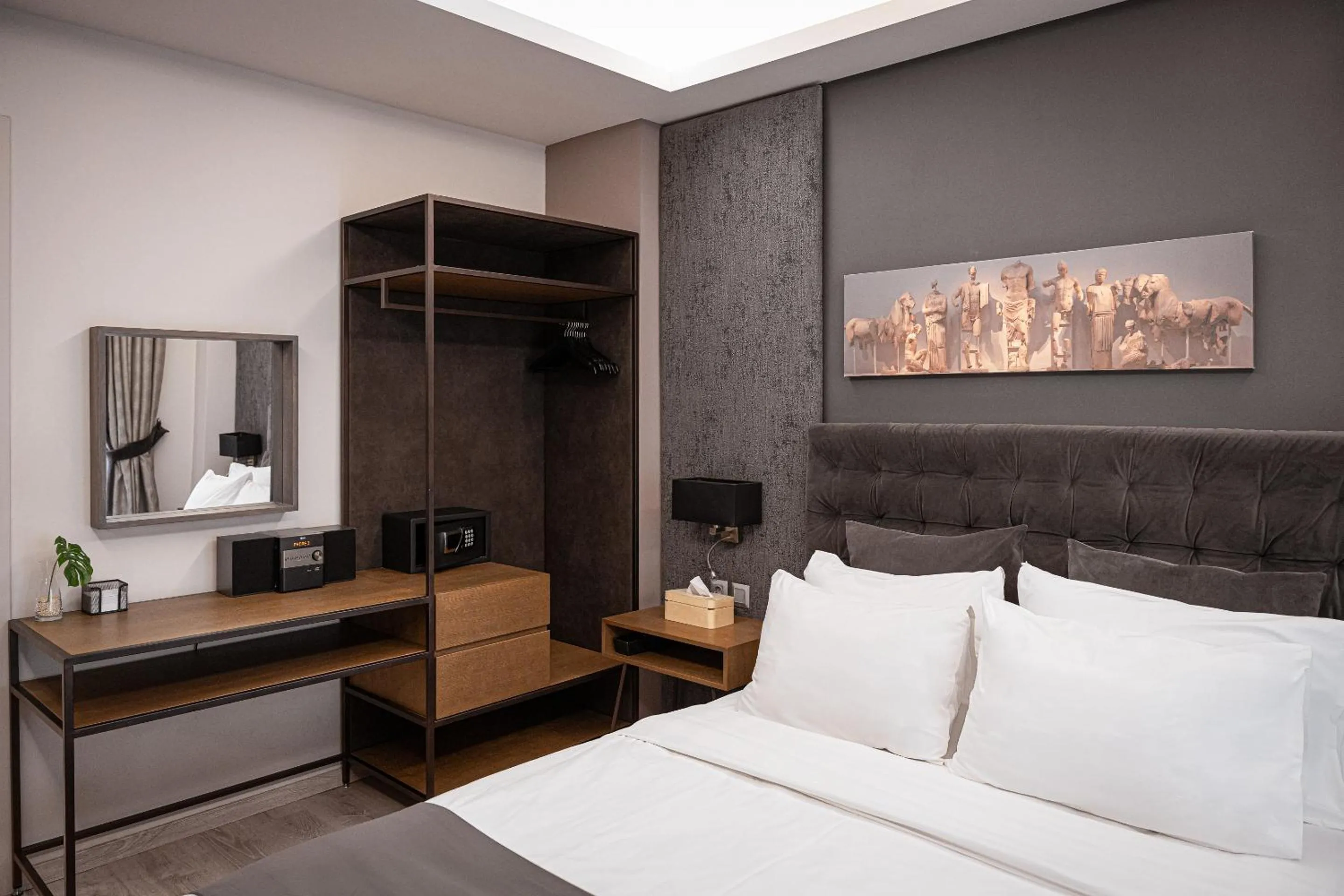 Bed in Acropolis Elegant Apartment