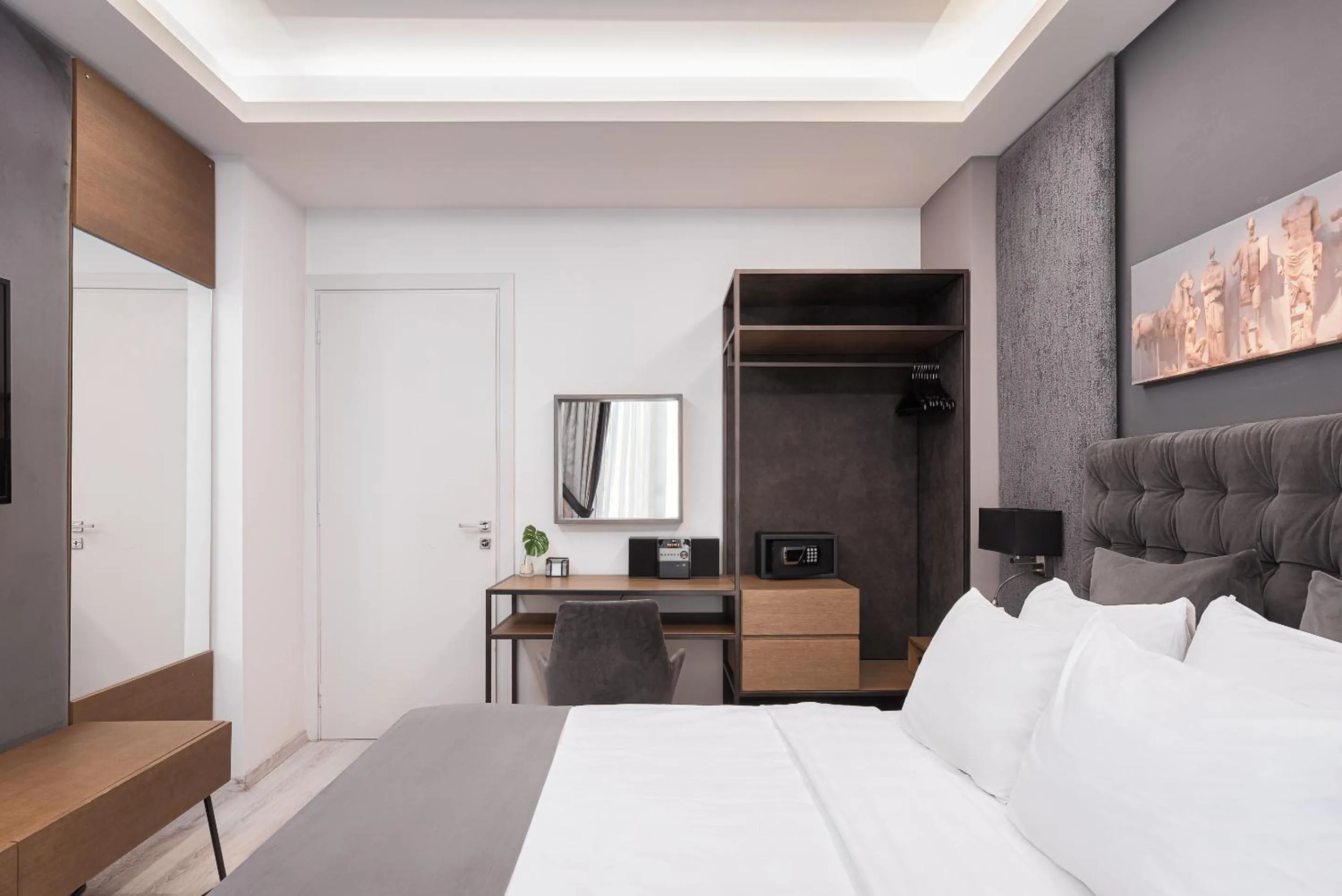 Bed in Acropolis Elegant Apartment