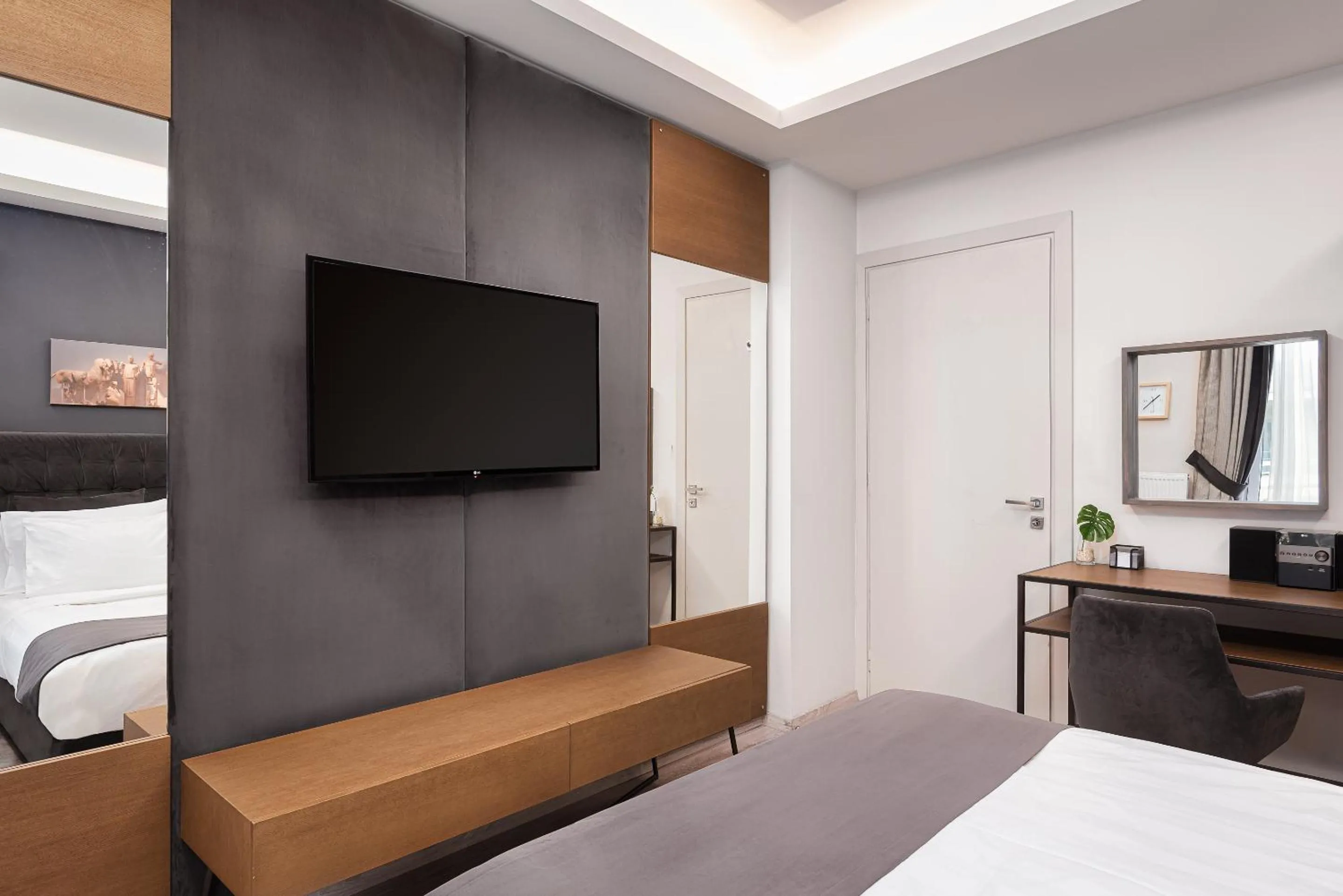 Bed in Acropolis Elegant Apartment