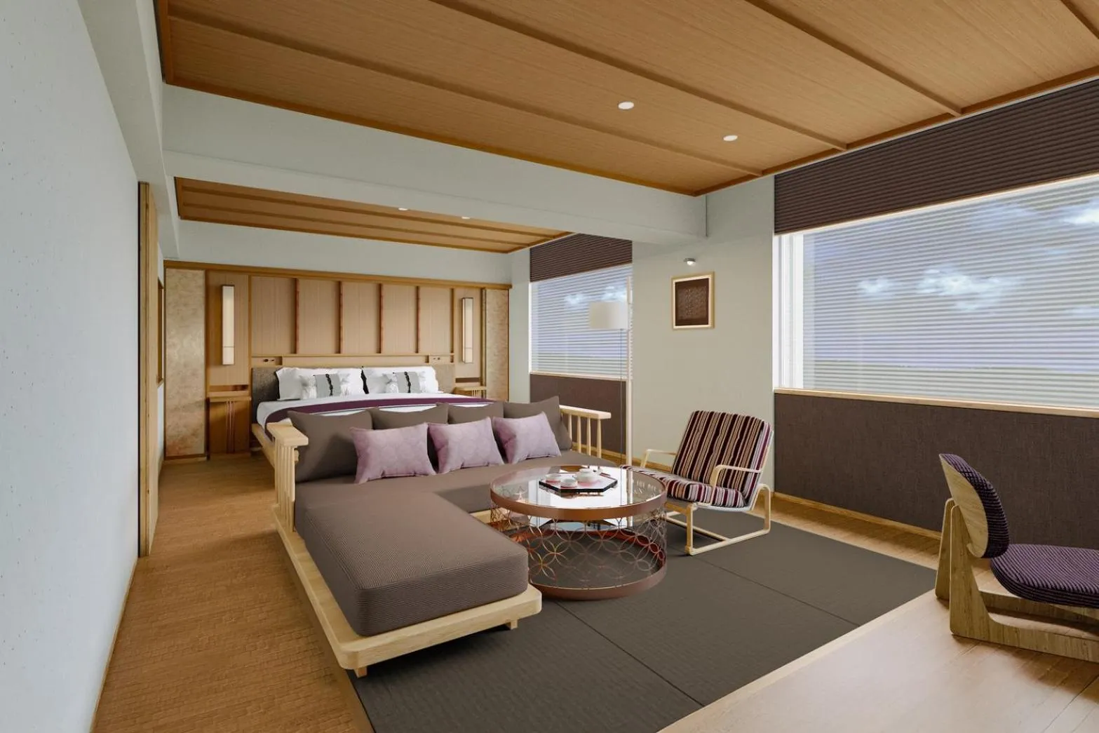 Photo of the whole room in Kyoto Century Hotel