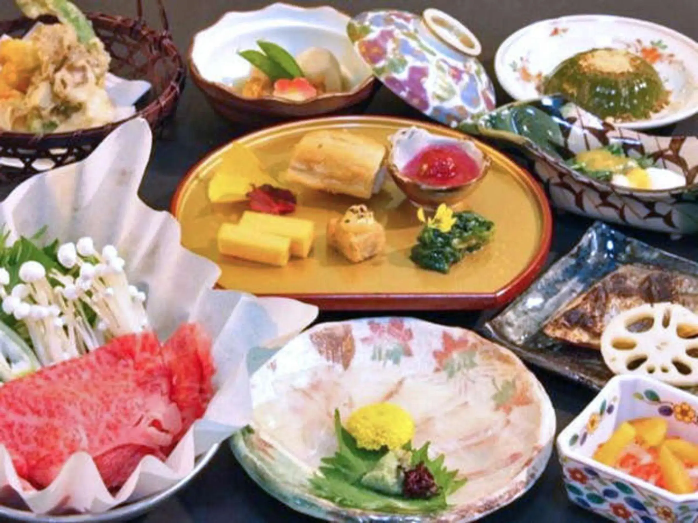 Food close-up, Food in Ryokan Satomo