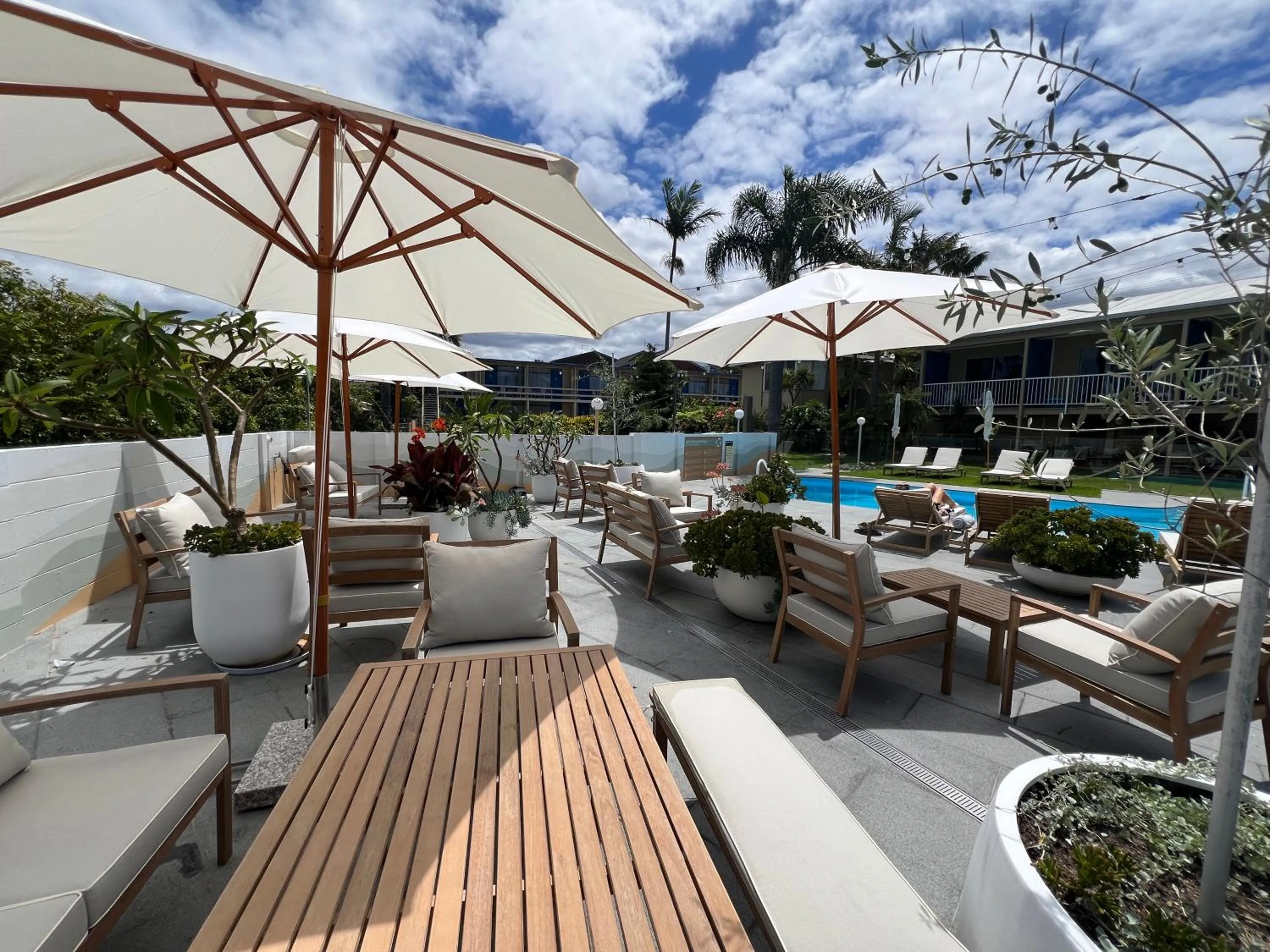 Swimming pool in South Seas Motel