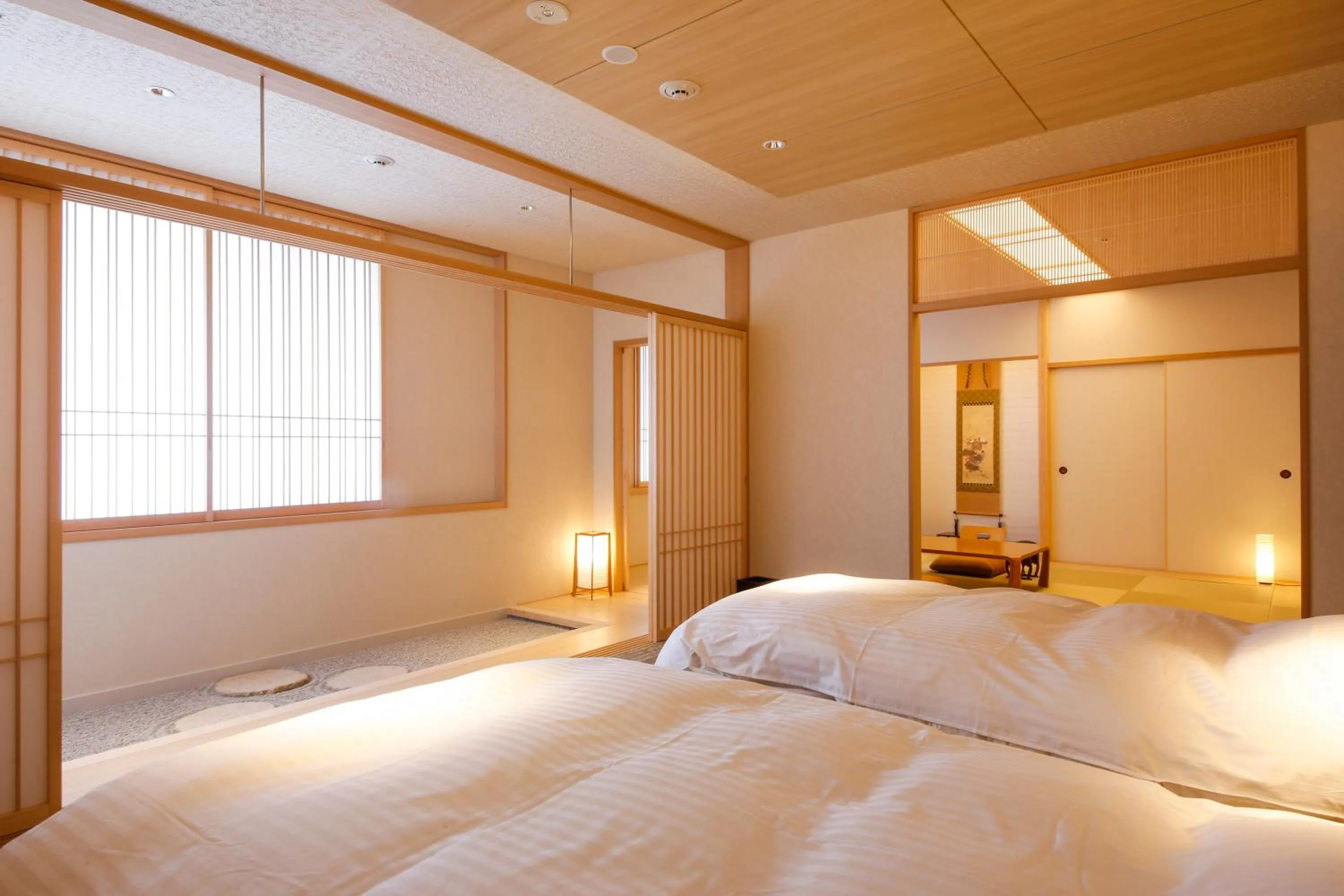 Bed in Hotel Honnoji