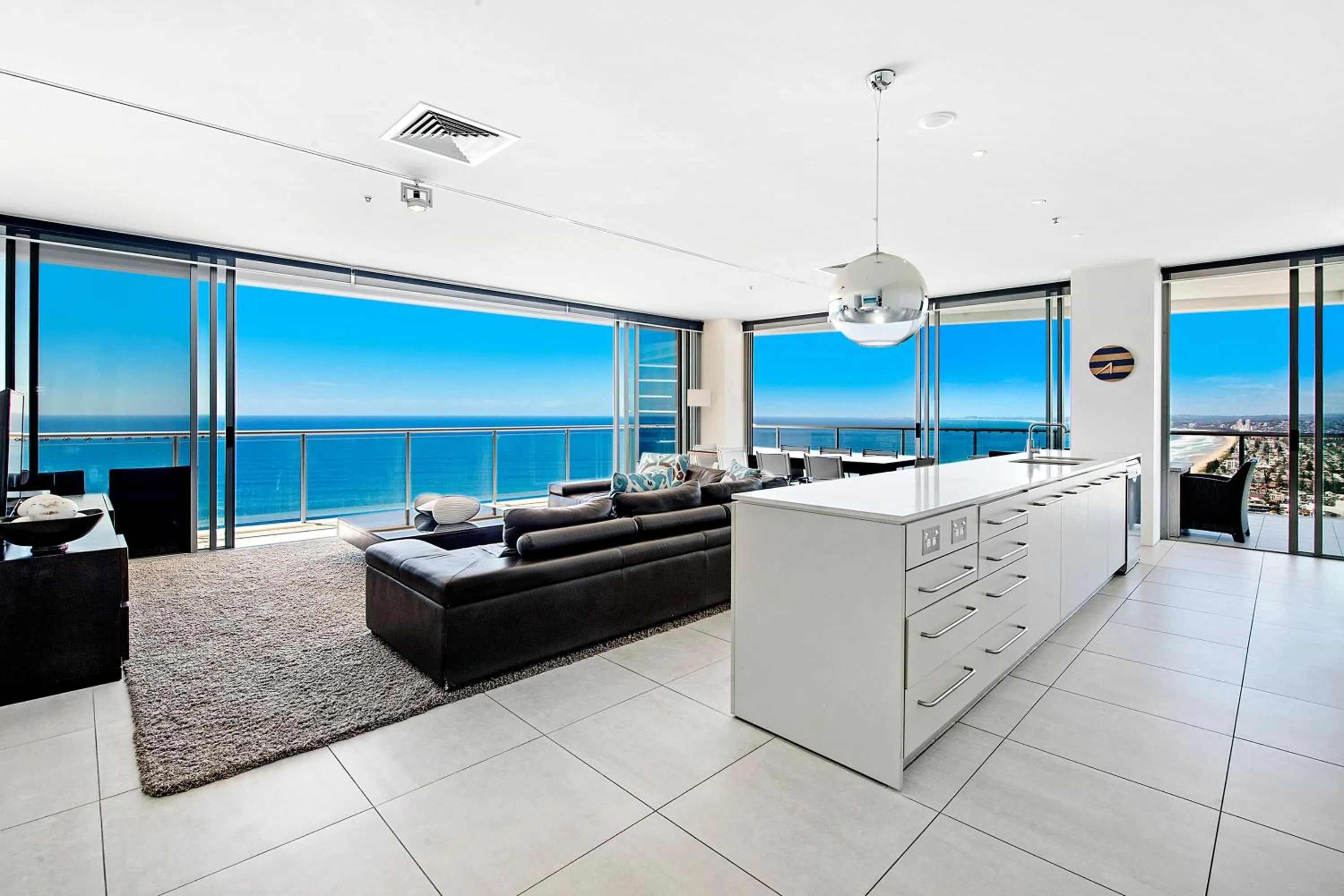 Living room in ULTIQA Air On Broadbeach