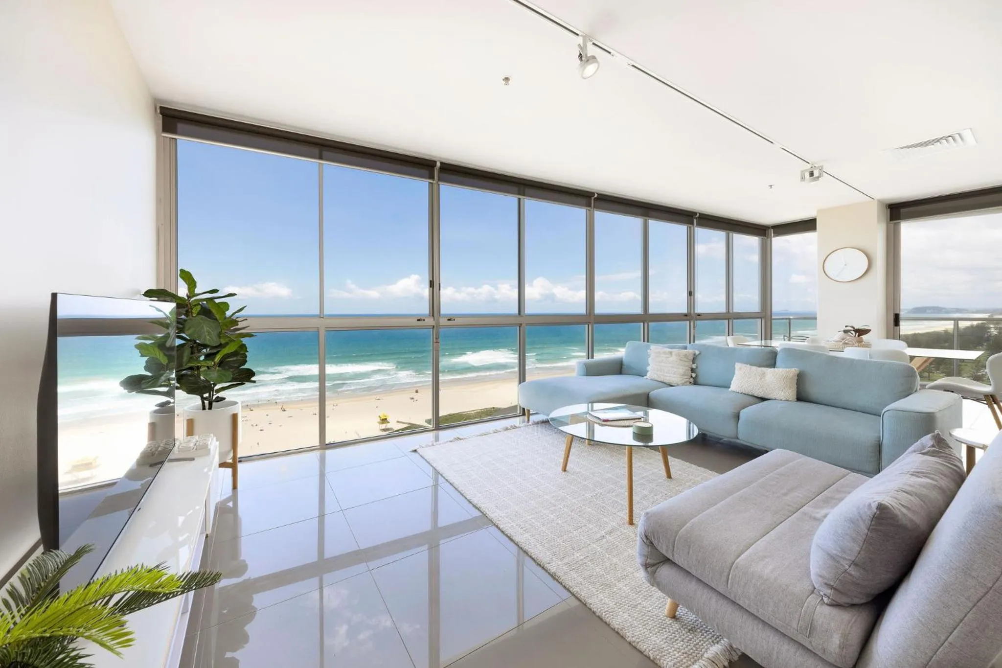 Living room in ULTIQA Air On Broadbeach