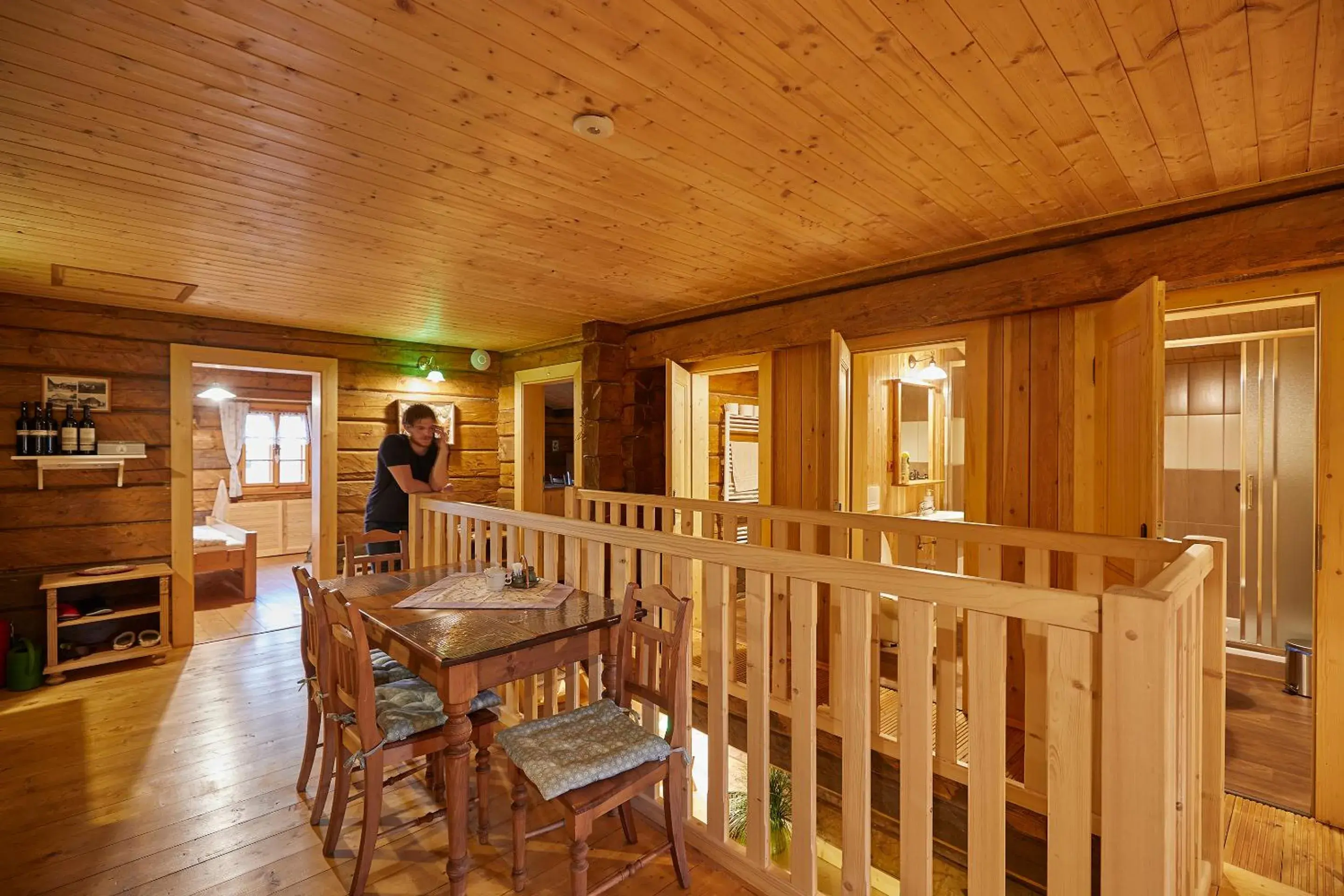Family Room with Balcony in Volarská roubenka Family Room with Balcony in Volarská roubenka