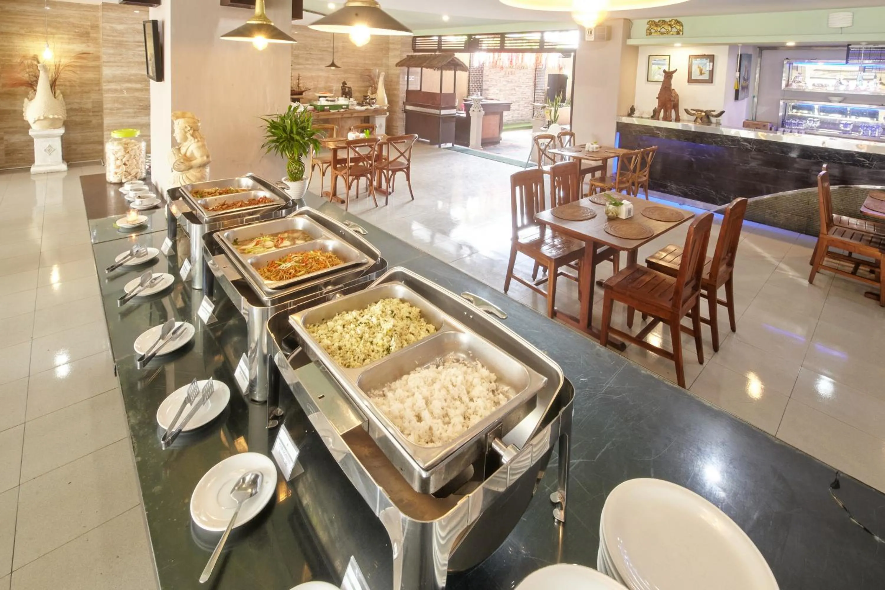 Breakfast in Grand Santhi Hotel