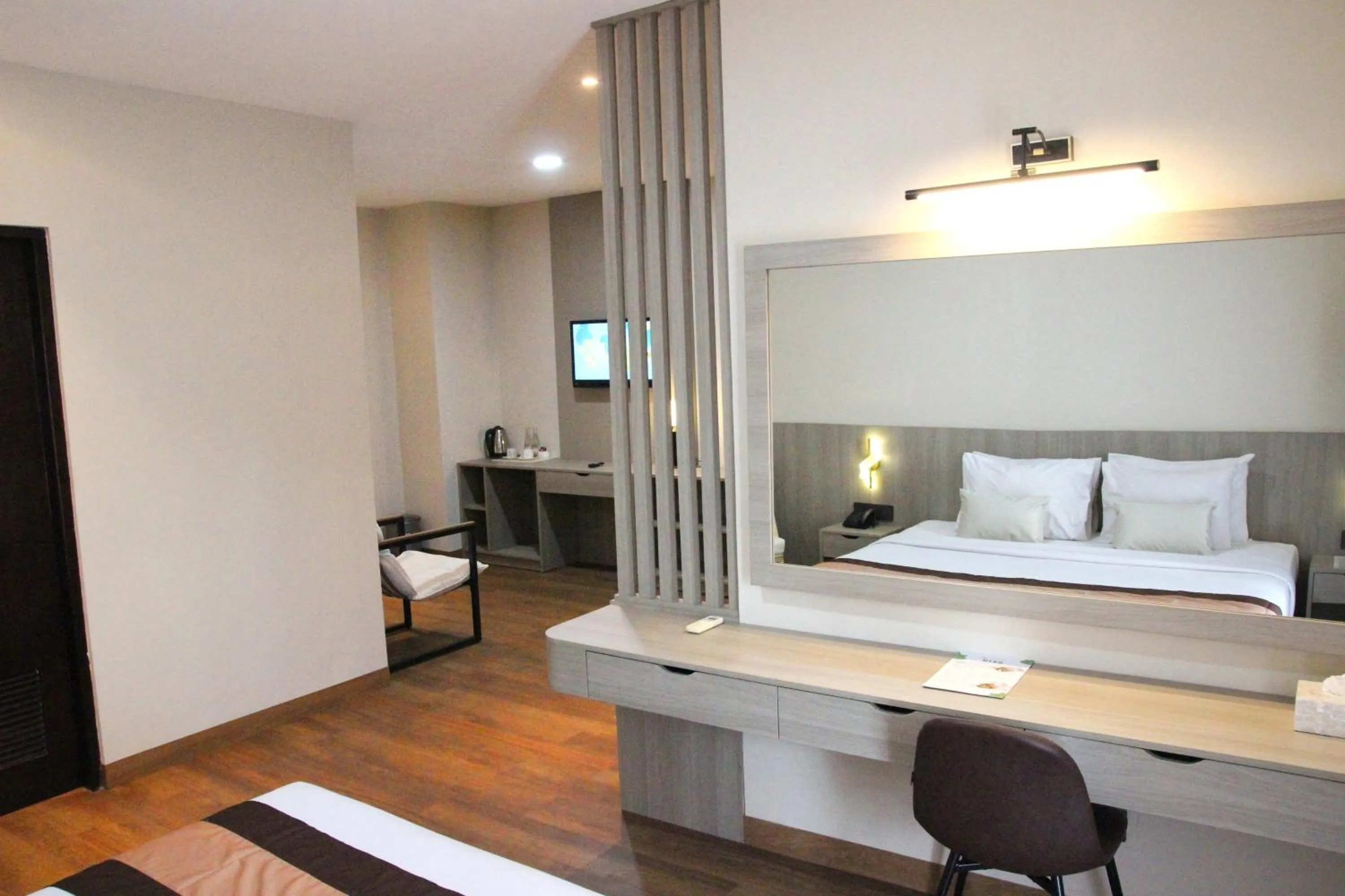 furniture, Bed in Grand Santhi Hotel