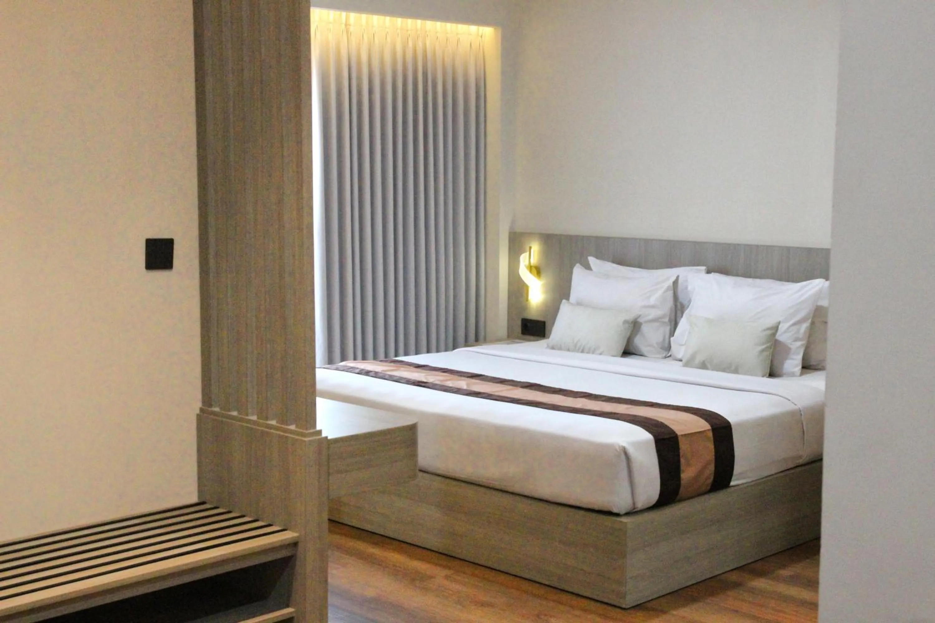 Bedroom, Bed in Grand Santhi Hotel