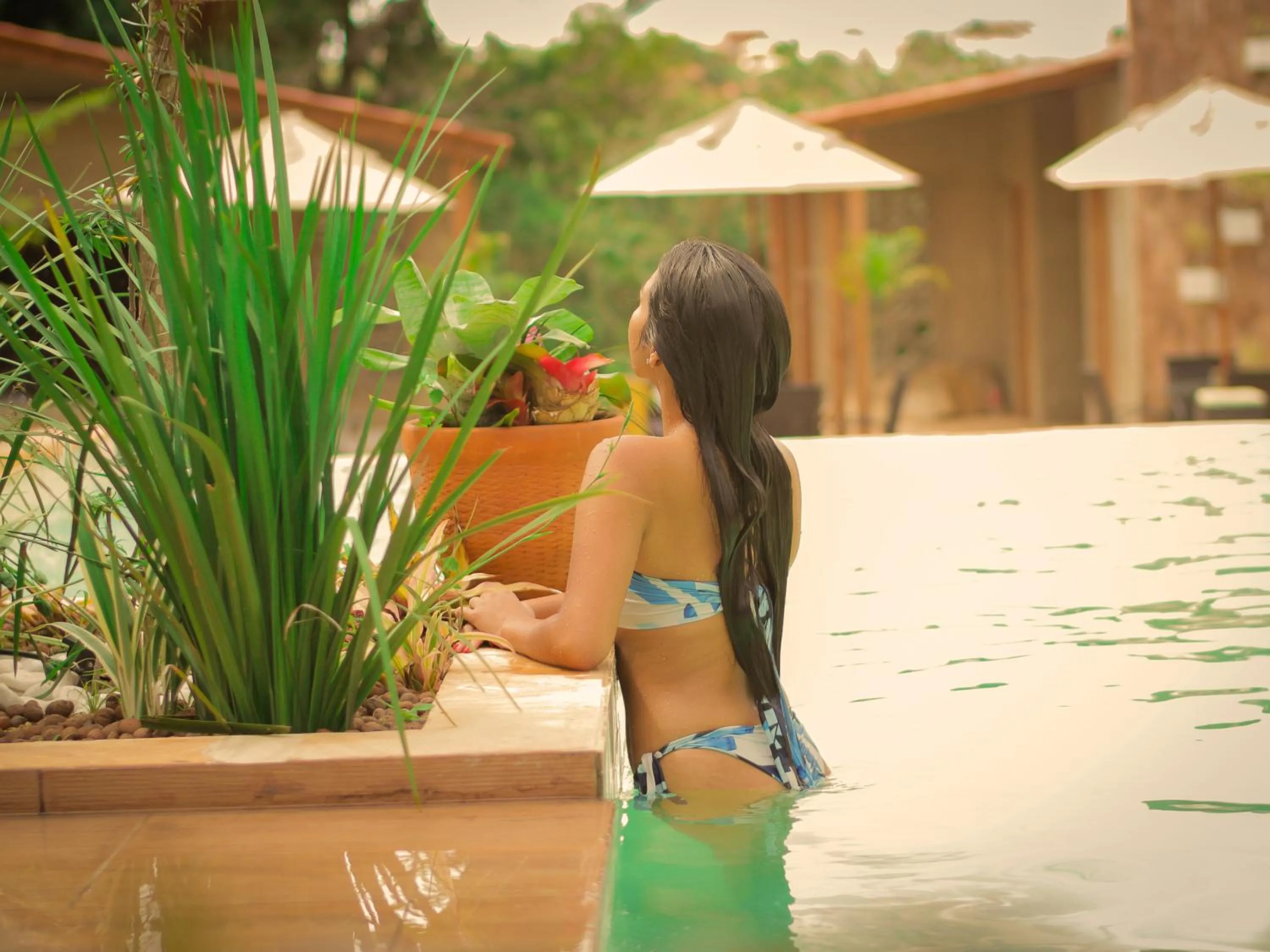 Swimming pool in Muda Hotel