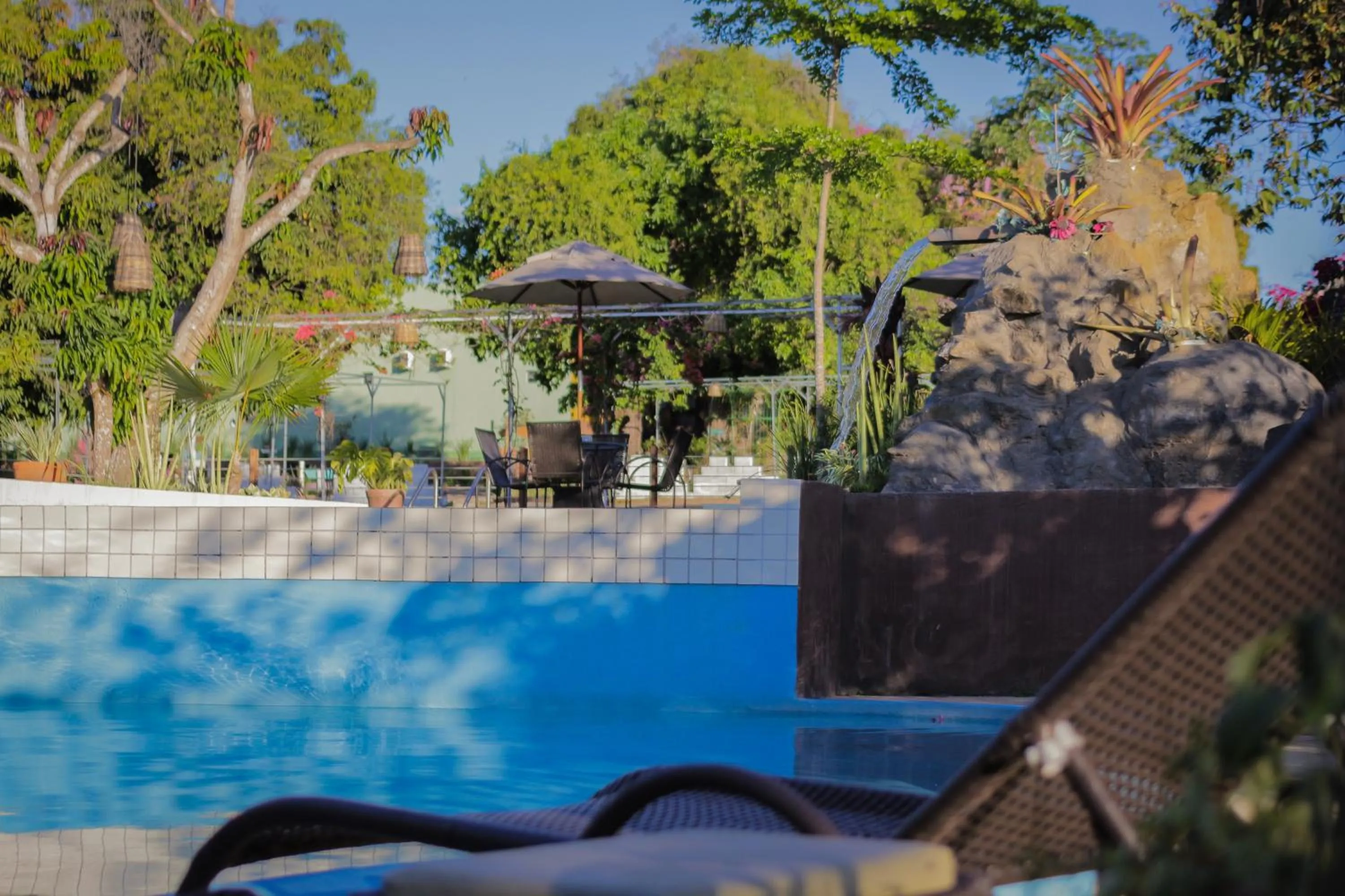 Pool view in Muda Hotel