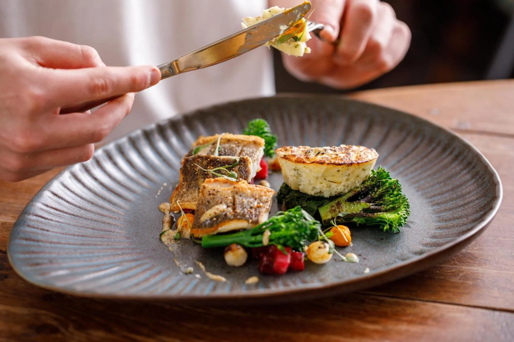 Food close-up in The Dewdrop Inn