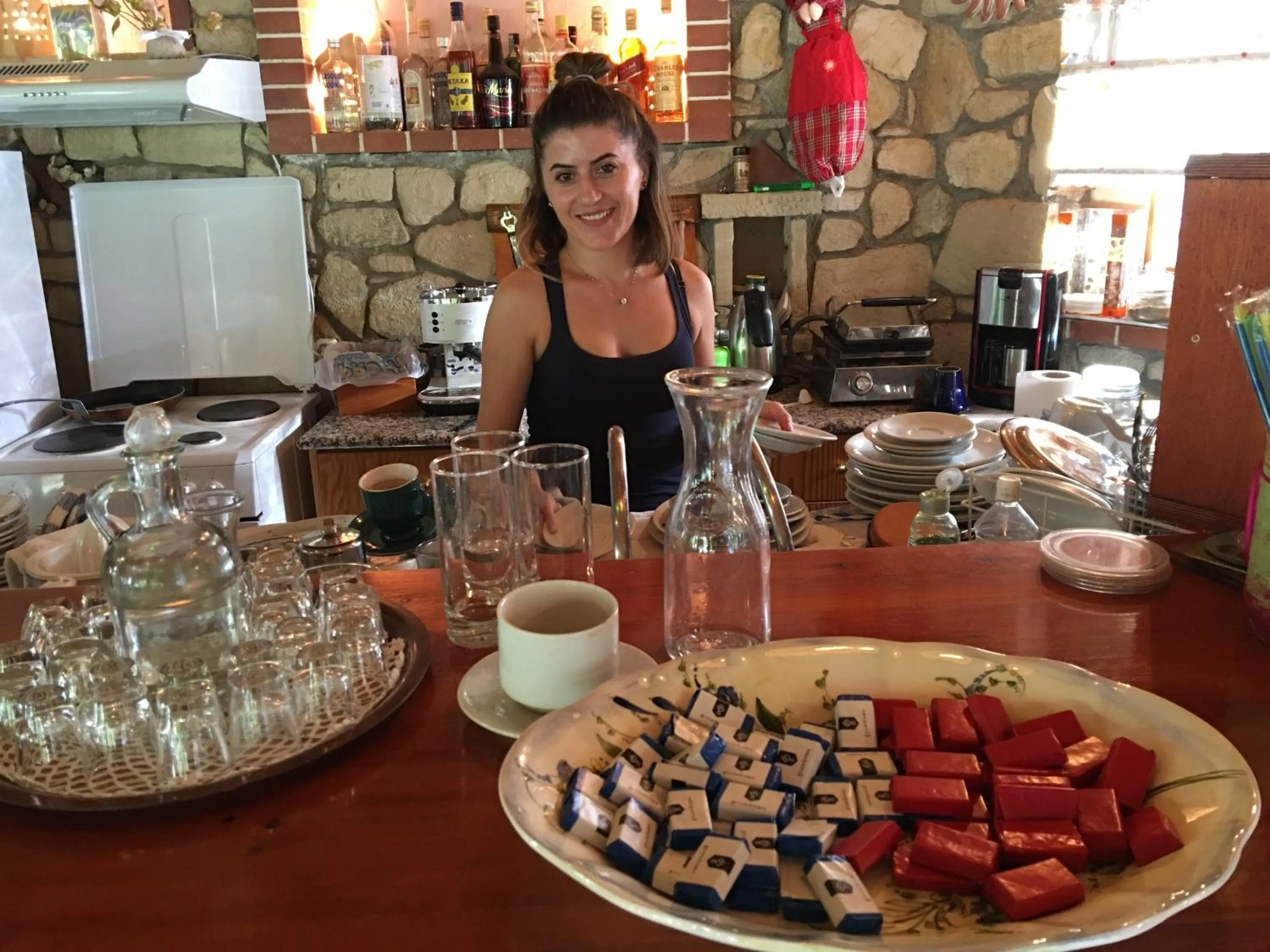 Buffet breakfast in Kastro Studios Apartments