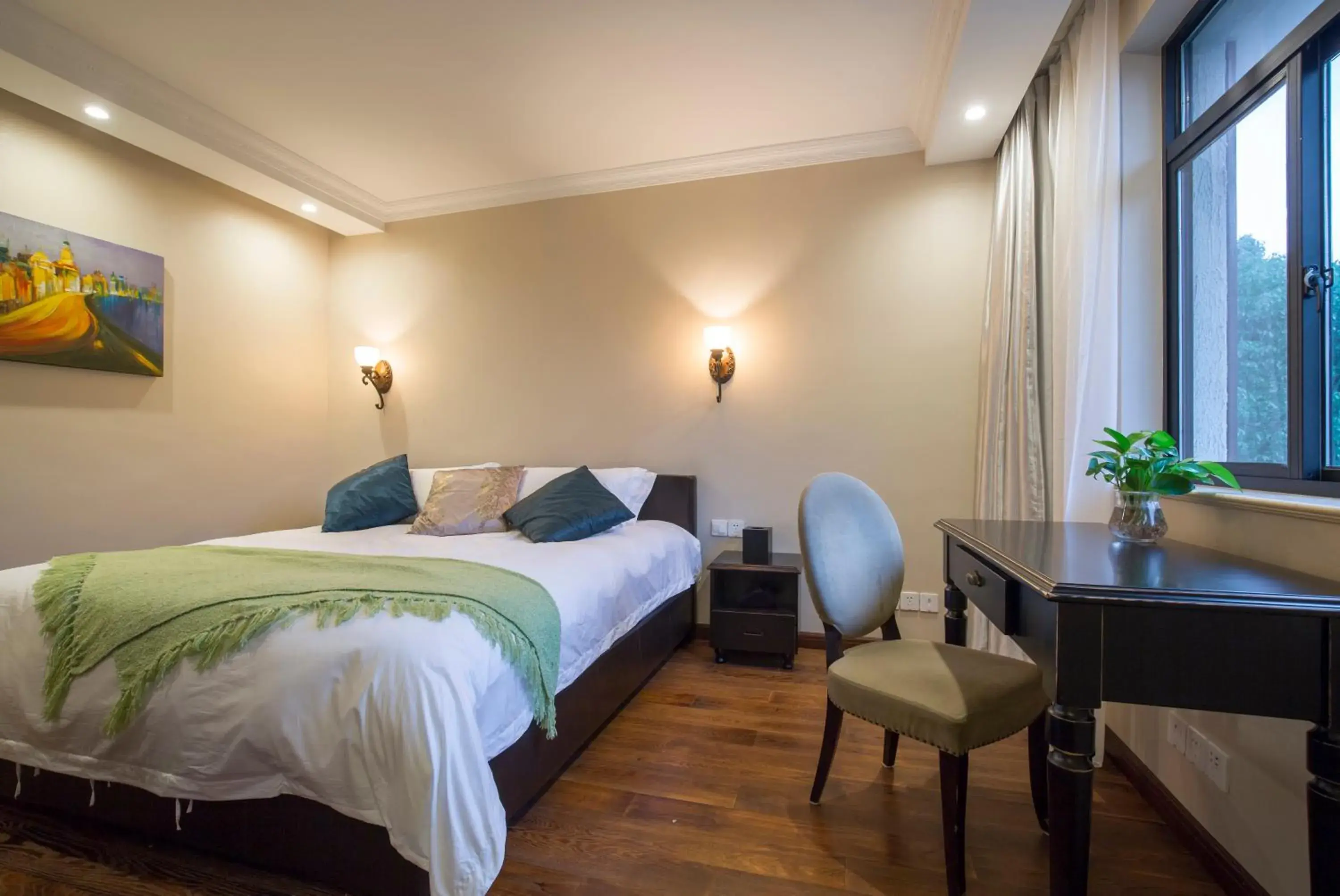 Bed in Soho Garden Hotel (Shanghai Huaihai Rd. Flagship) Bed in Soho Garden Hotel (Shanghai Huaihai Rd. Flagship)