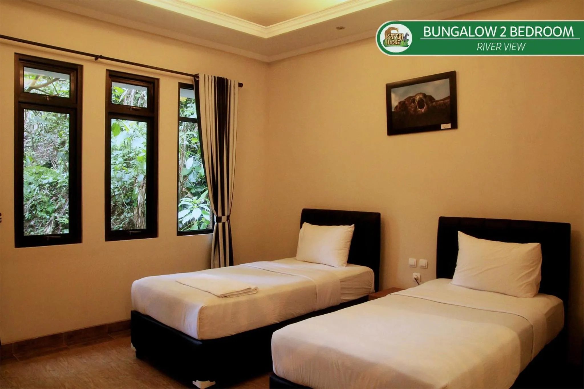 Bed in Safari Resort