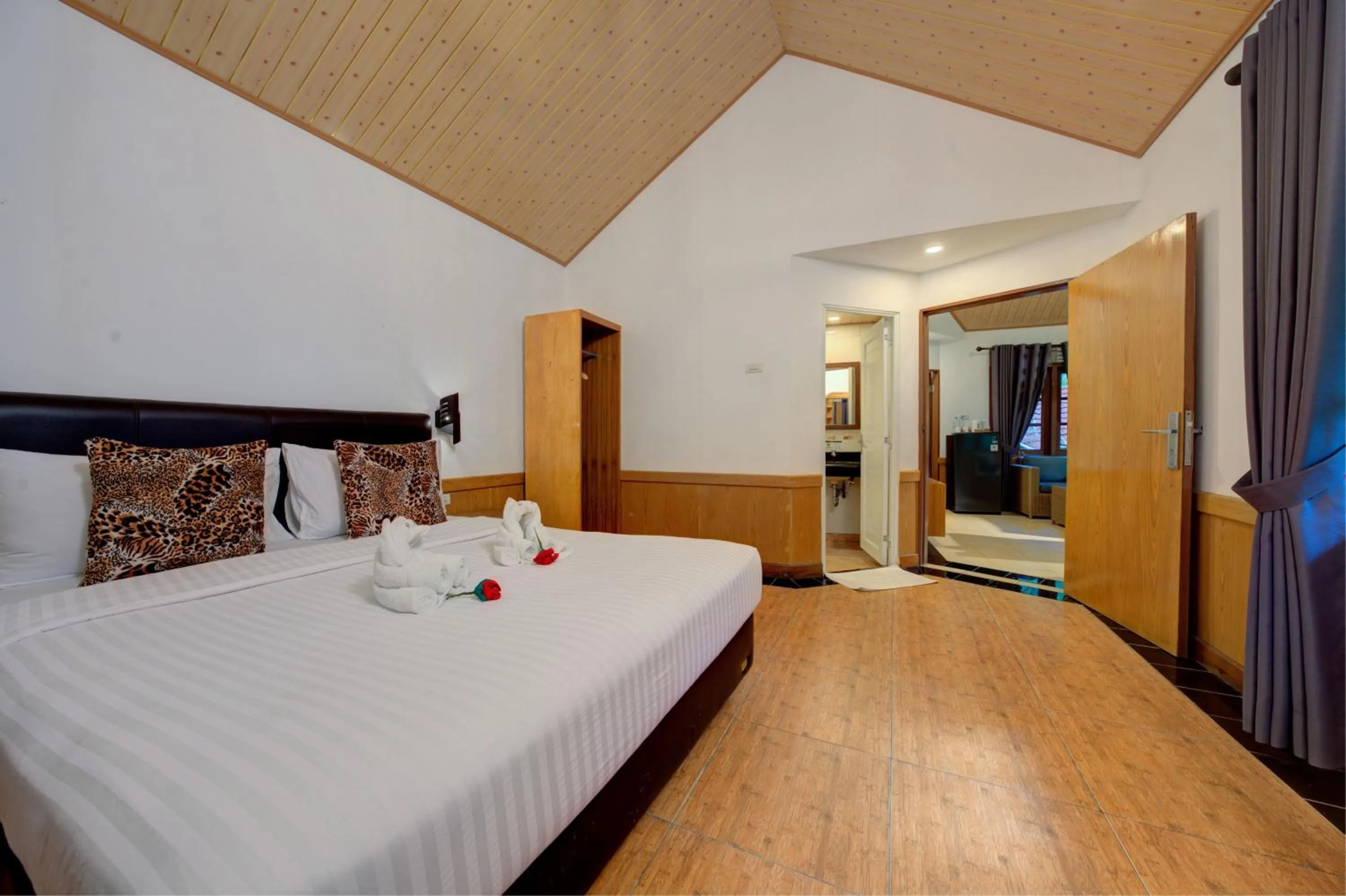 Bed in Safari Resort