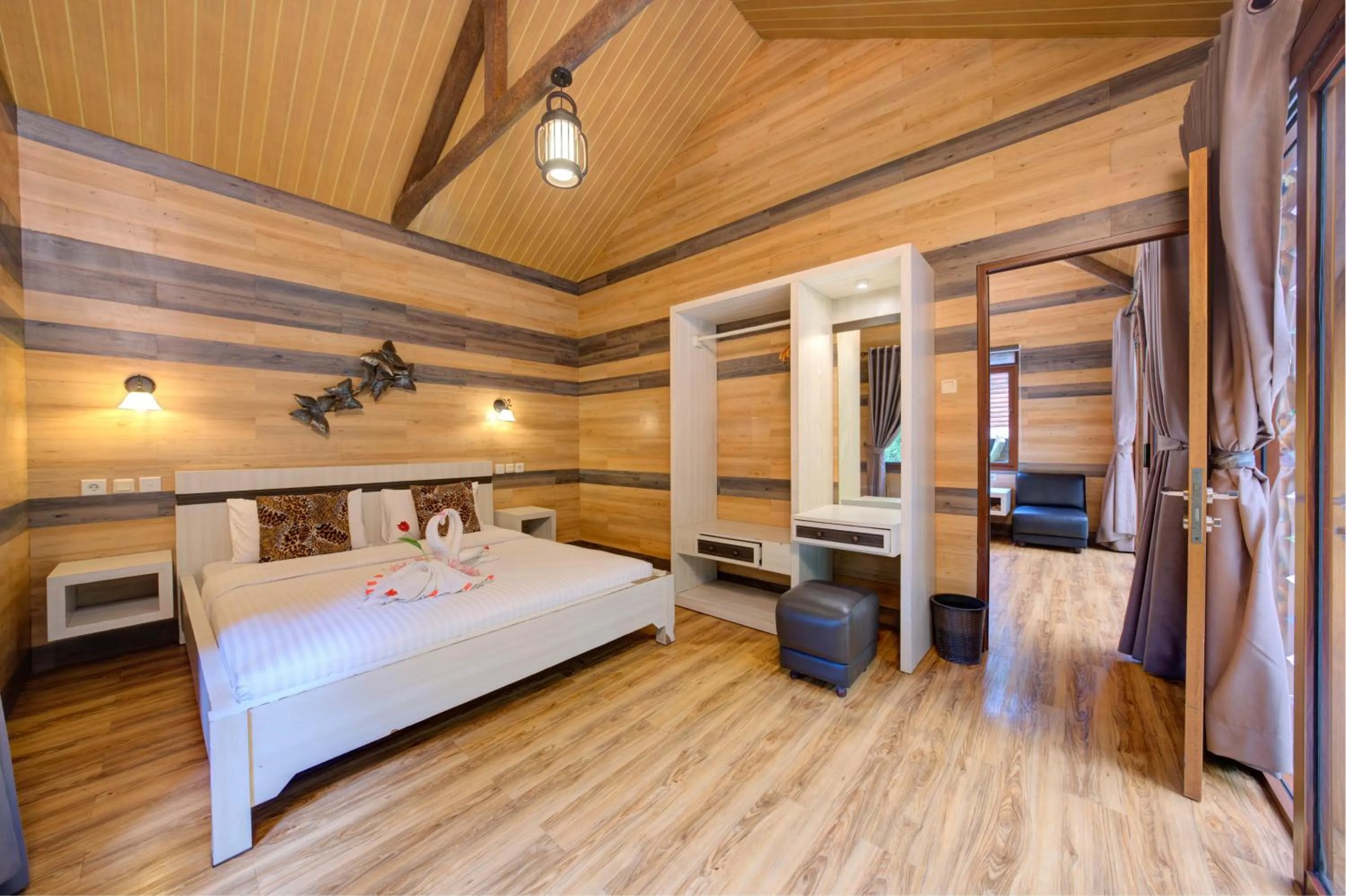 Bed in Safari Resort