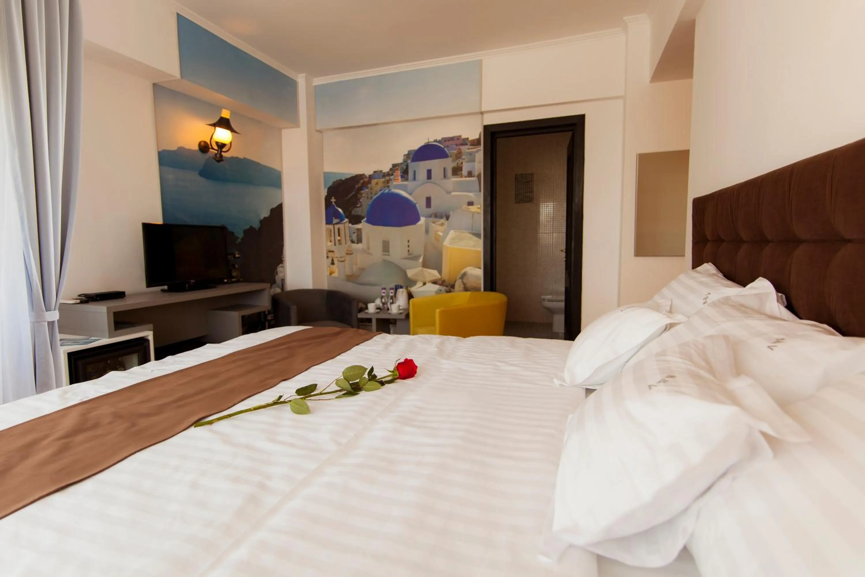 Decorative detail, Bed in Ambra Boutique Hotel & Bistro