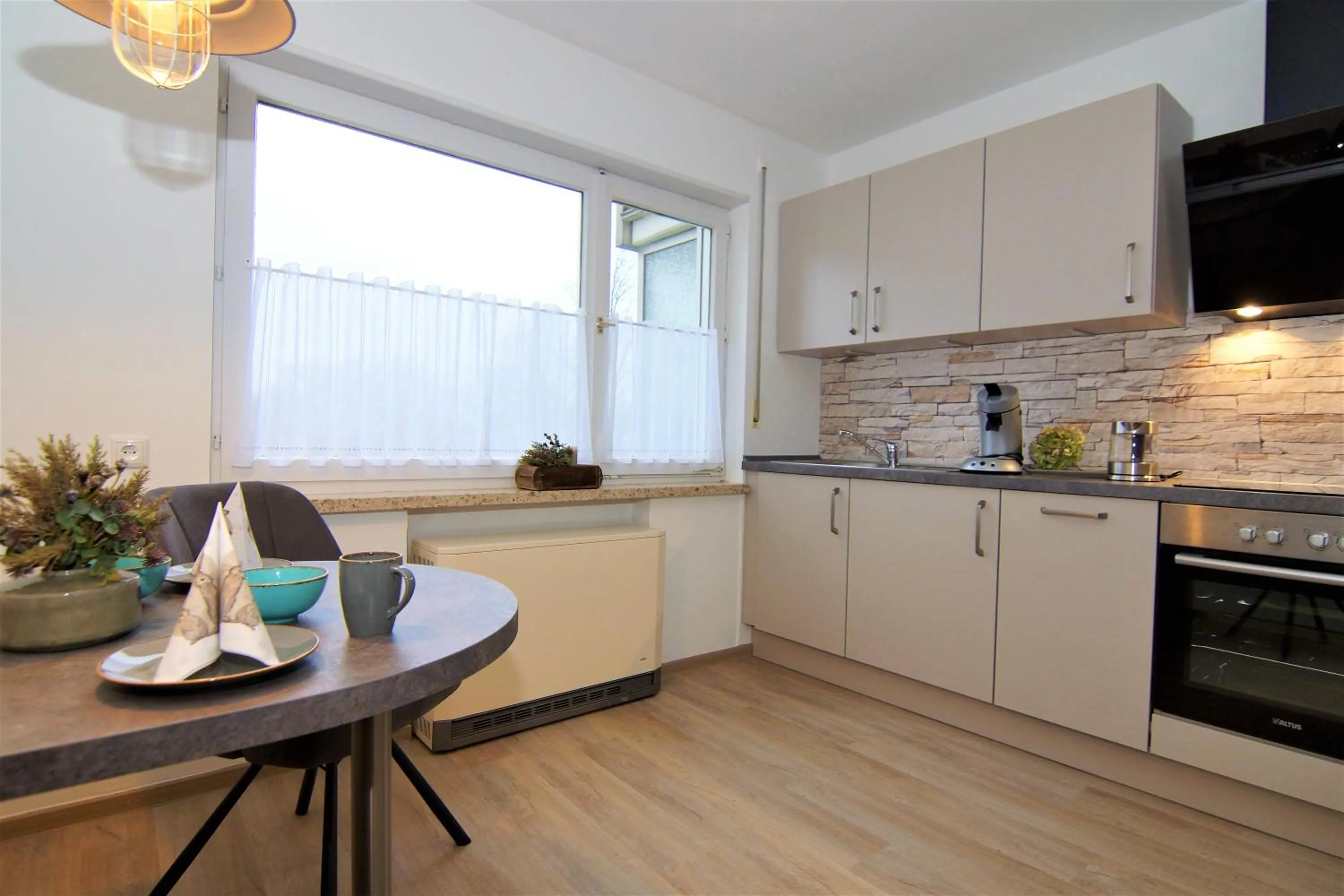 Kitchen or kitchenette in Komforthotel & Restaurant Riemann