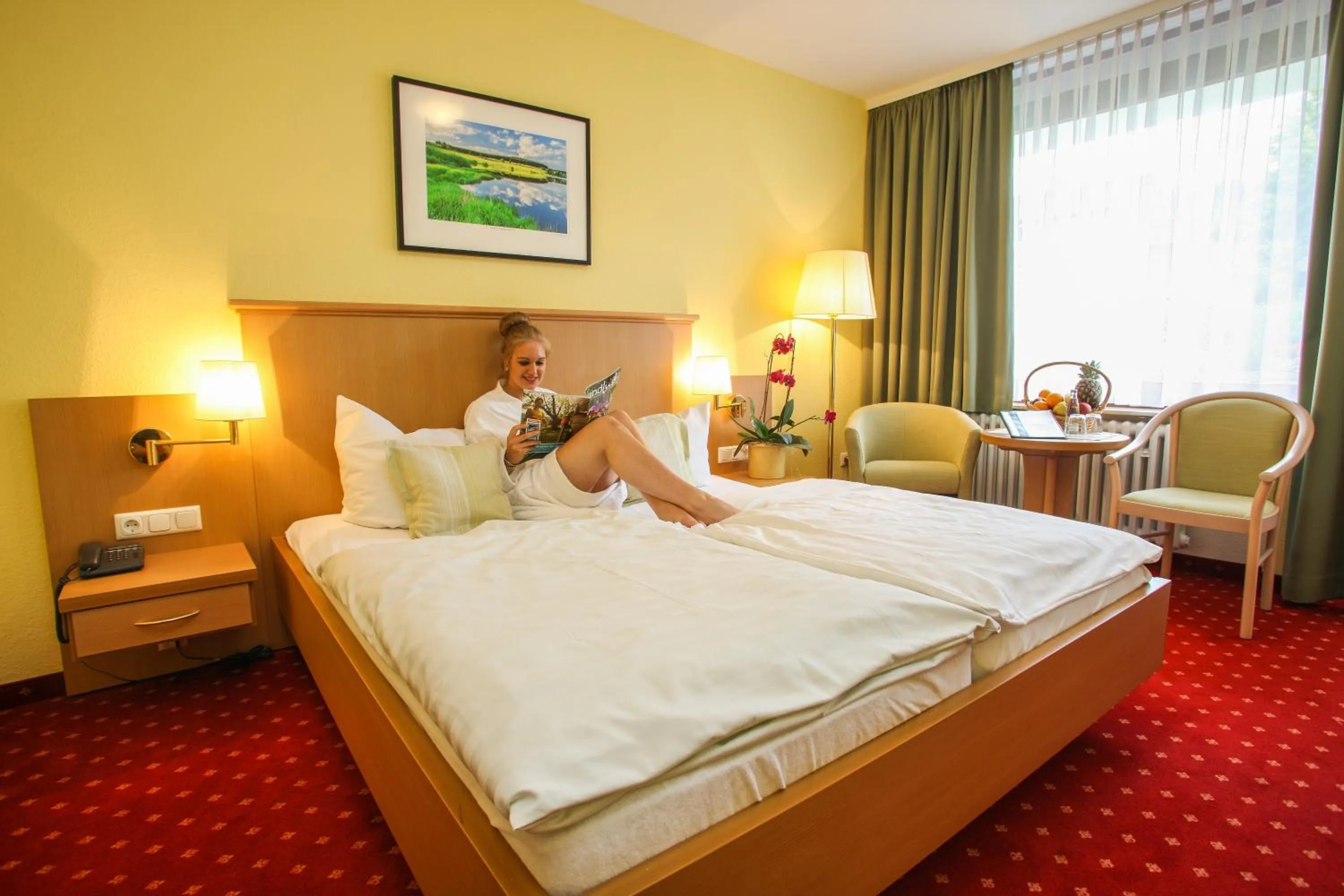 Bed in Komforthotel & Restaurant Riemann