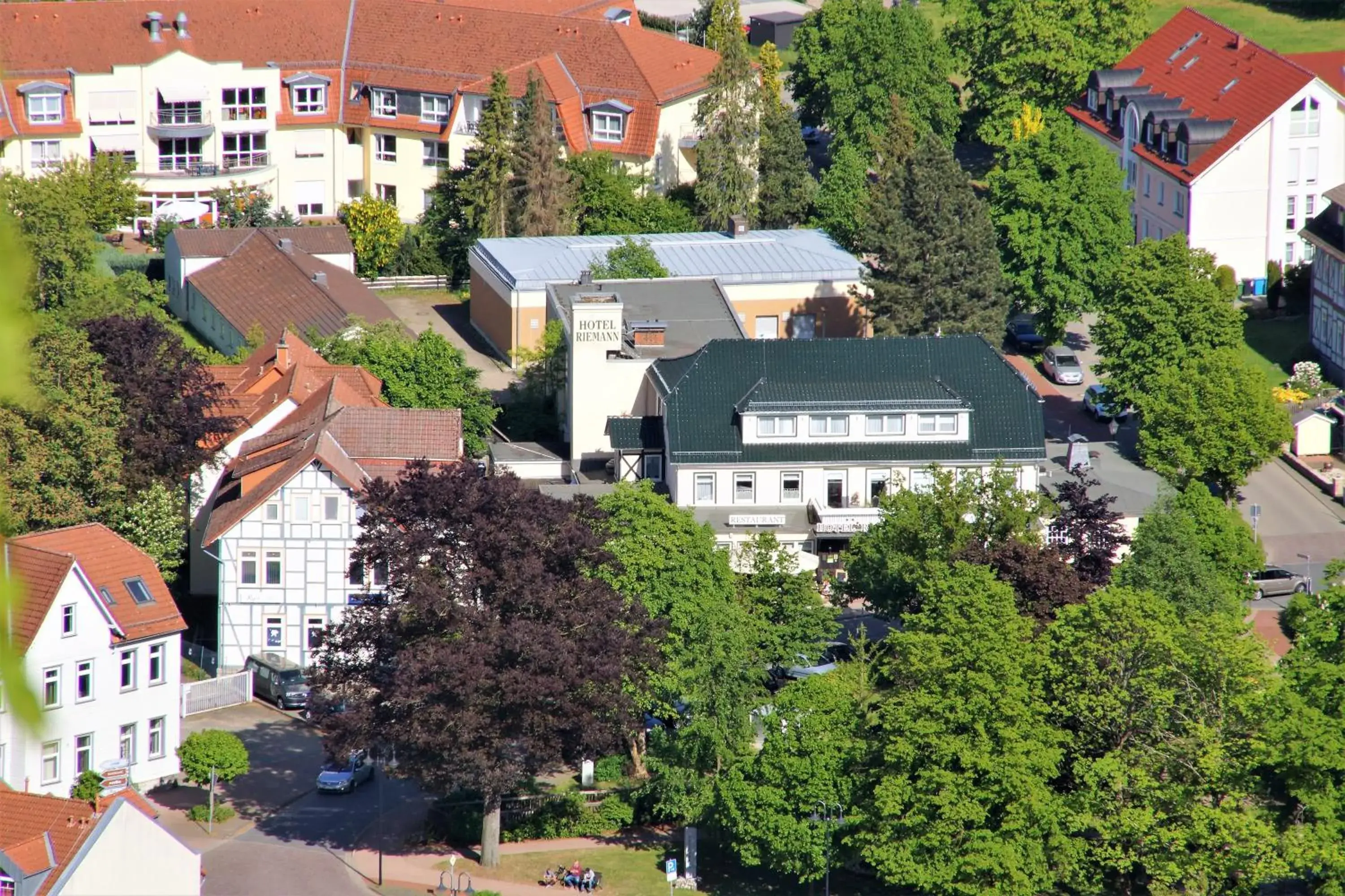 Property building, Bird's-eye View in Hotel Riemann