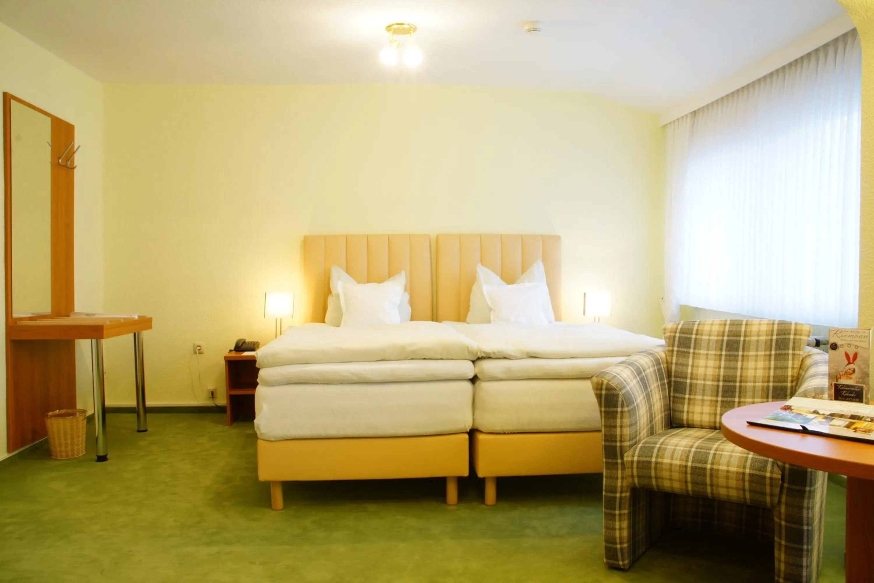 Bedroom, Bed in Komforthotel & Restaurant Riemann