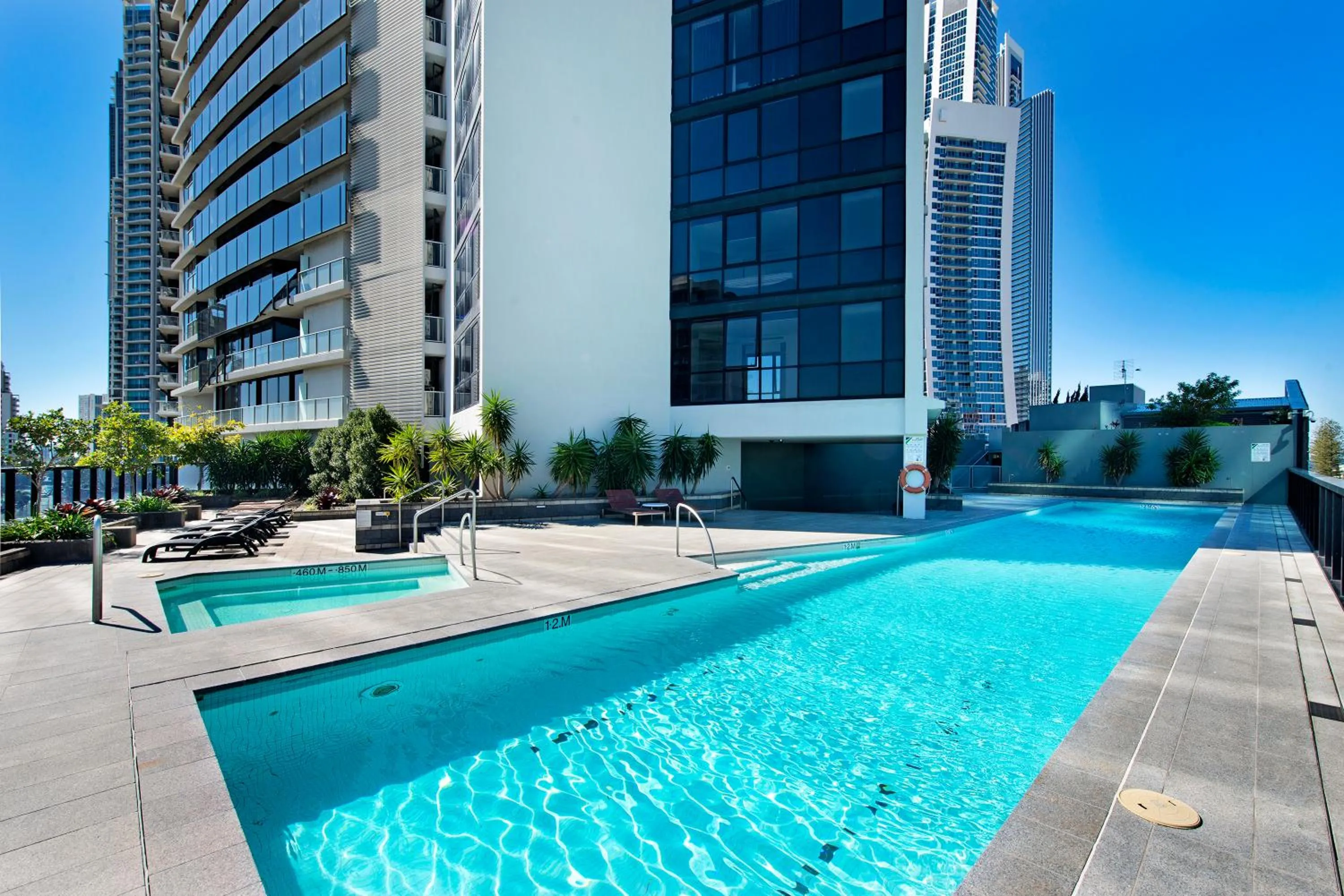 Swimming pool in Circle On Cavill Surfers Paradise Apartments-Holiday Paradise