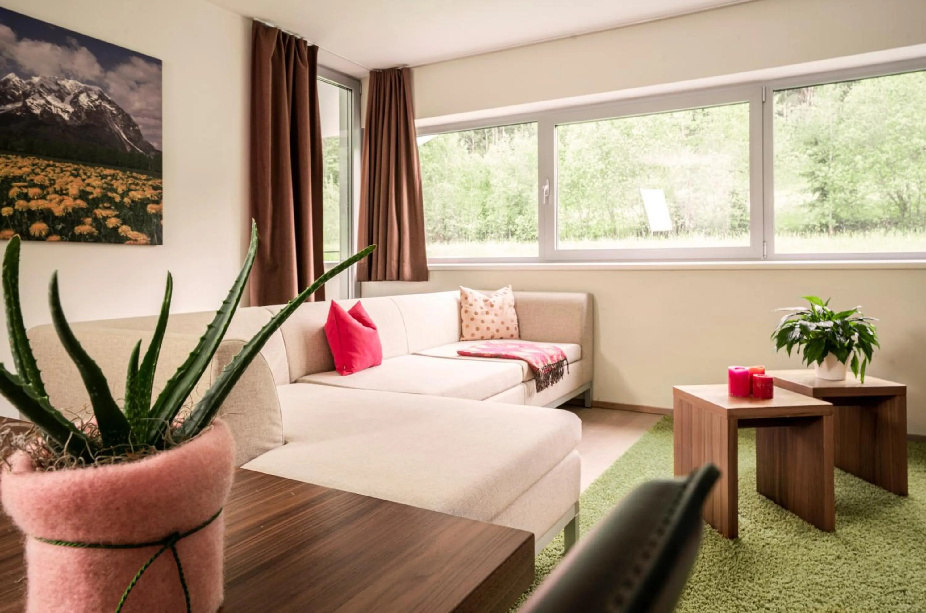 Seating area, Bed in Tauernresidence Radstadt by ALPS RESORTS