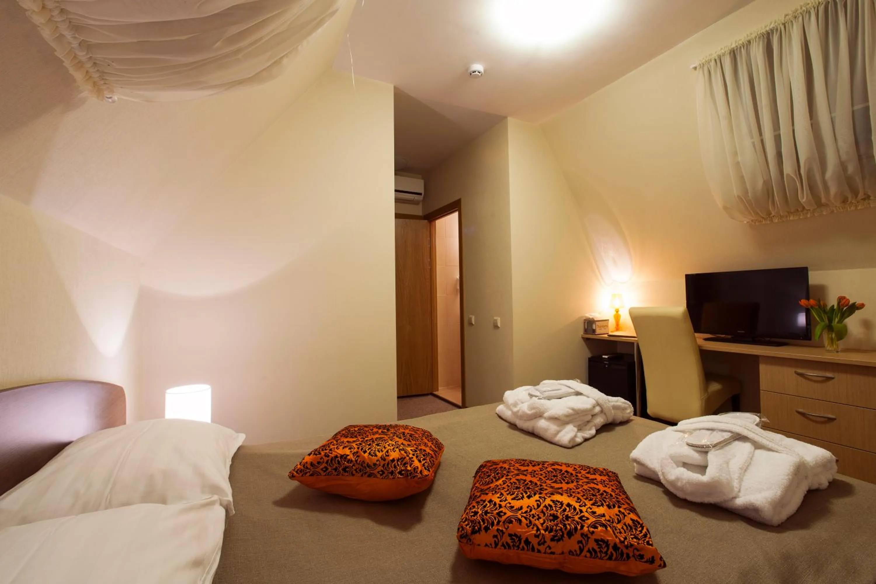 Bed in Dzintars Hotel