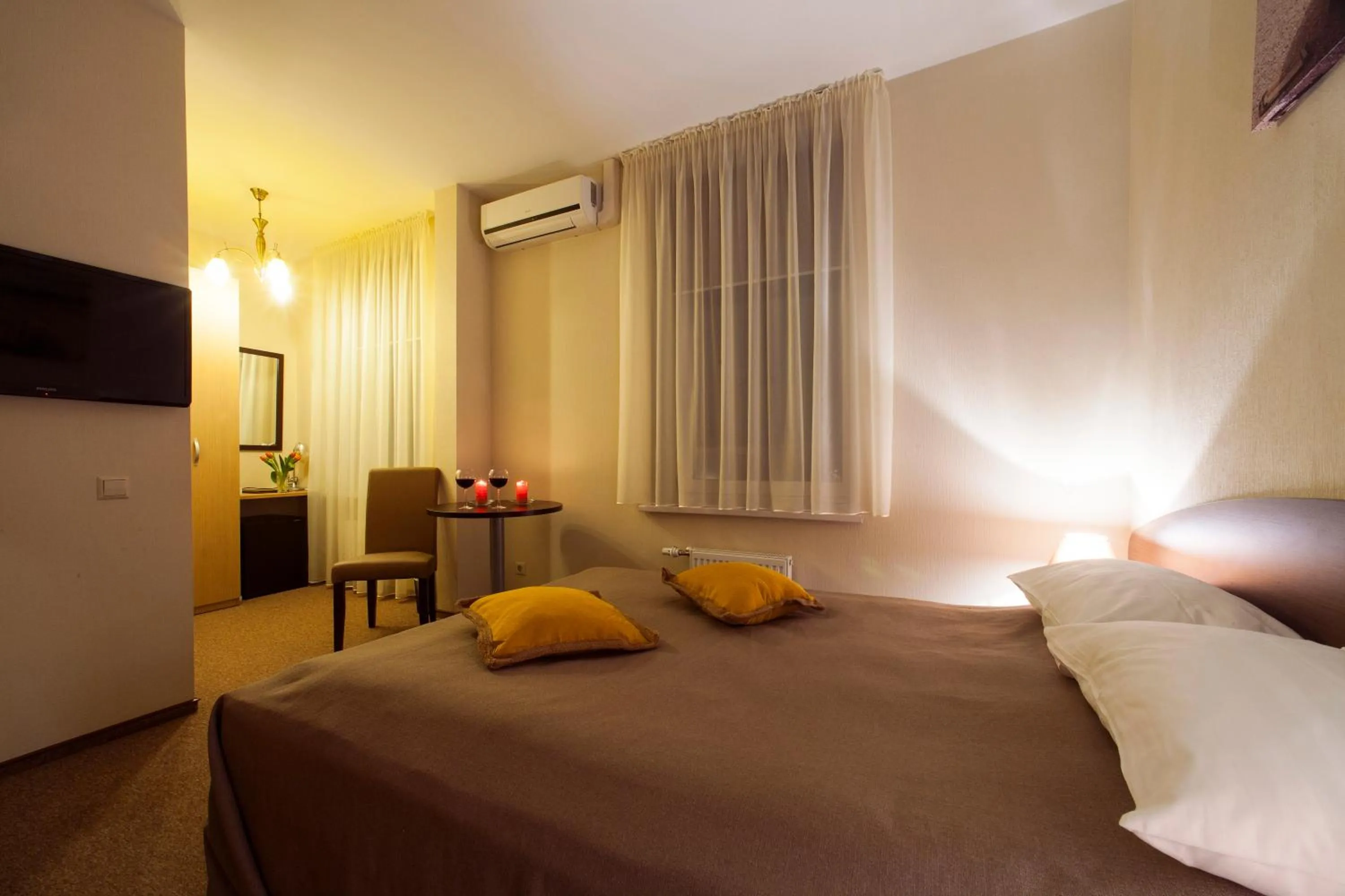 Bed in Dzintars Hotel