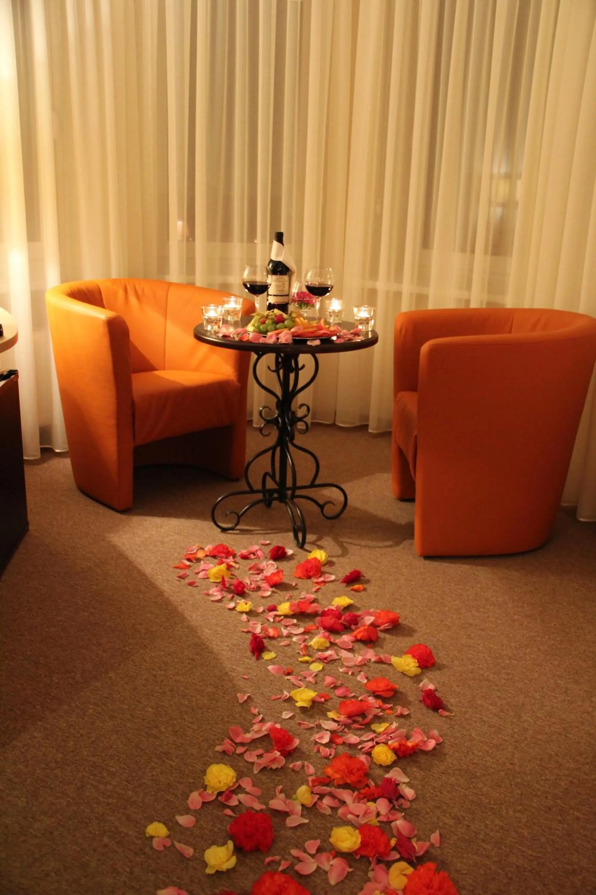 Seating area in Dzintars Hotel