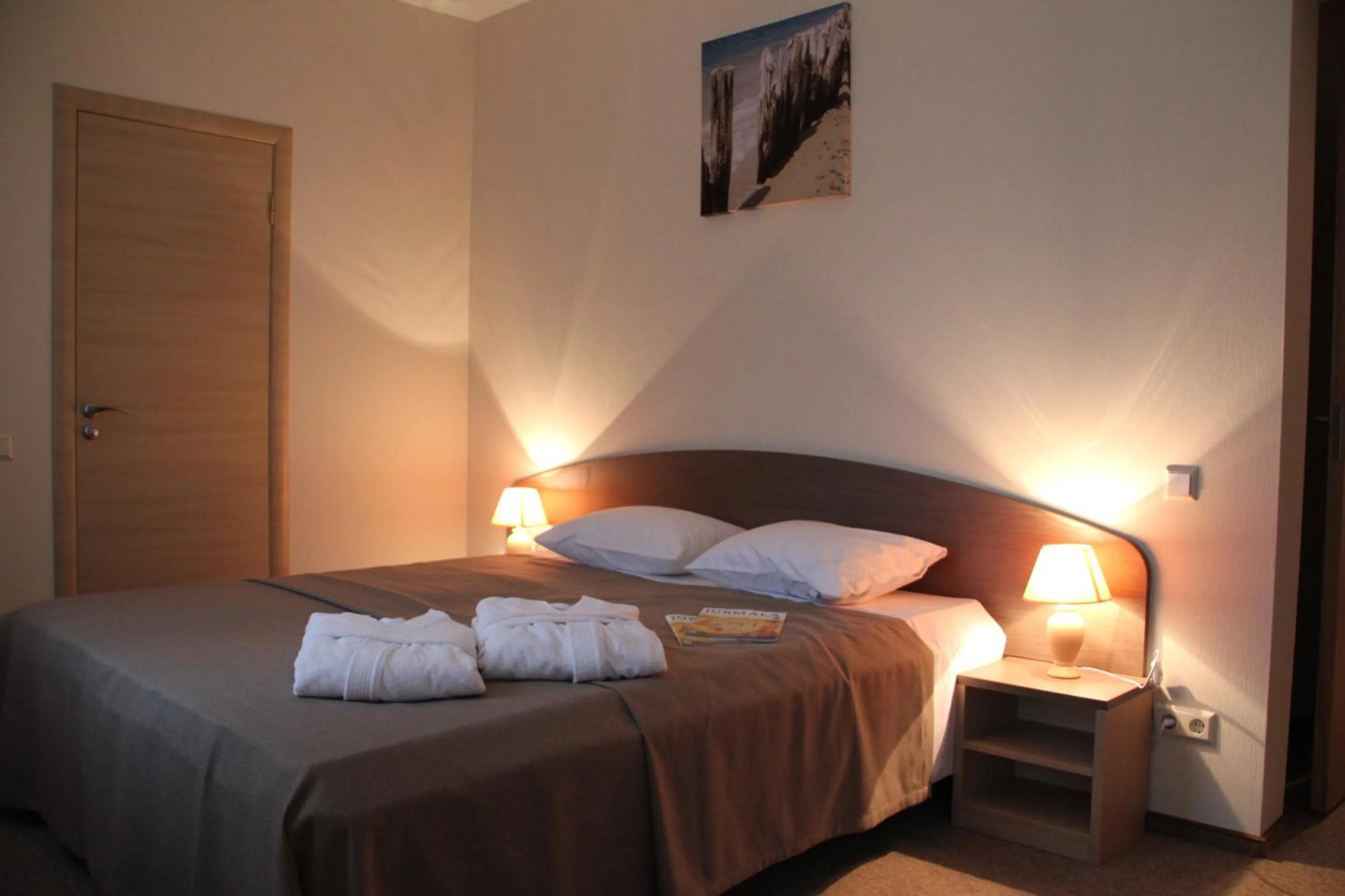 Bed in Dzintars Hotel