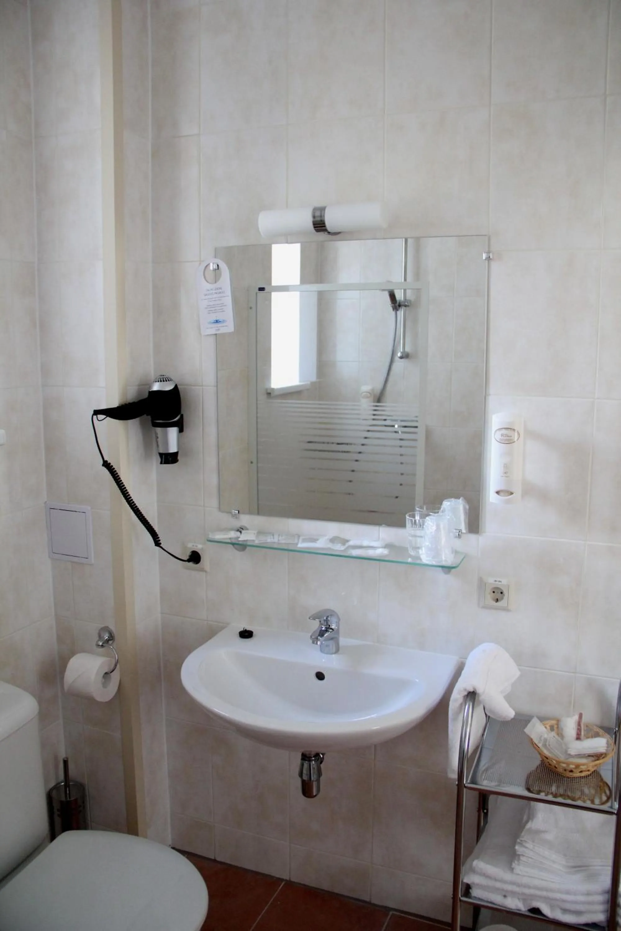 Bathroom in Dzintars Hotel