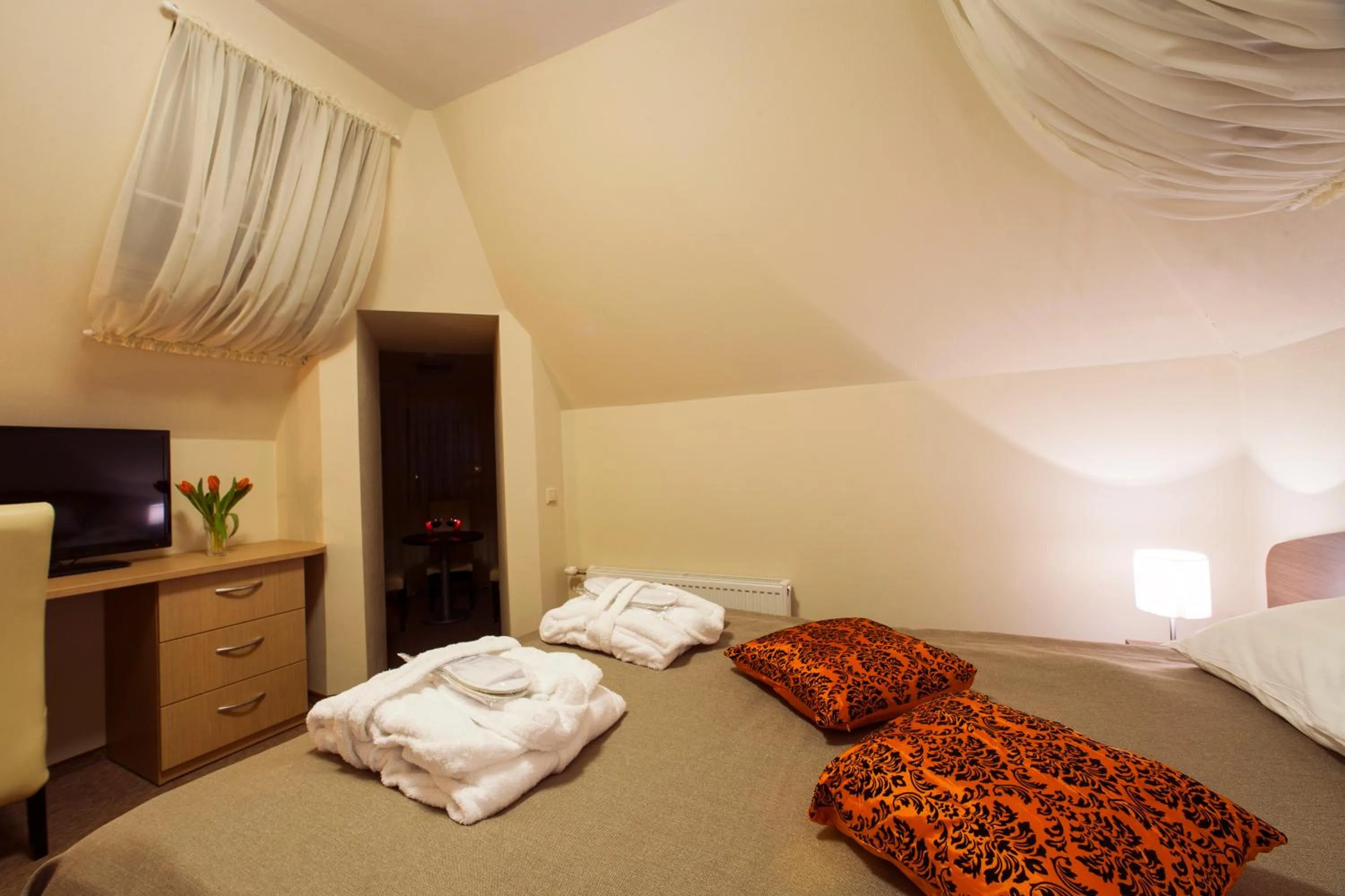 Bed in Dzintars Hotel