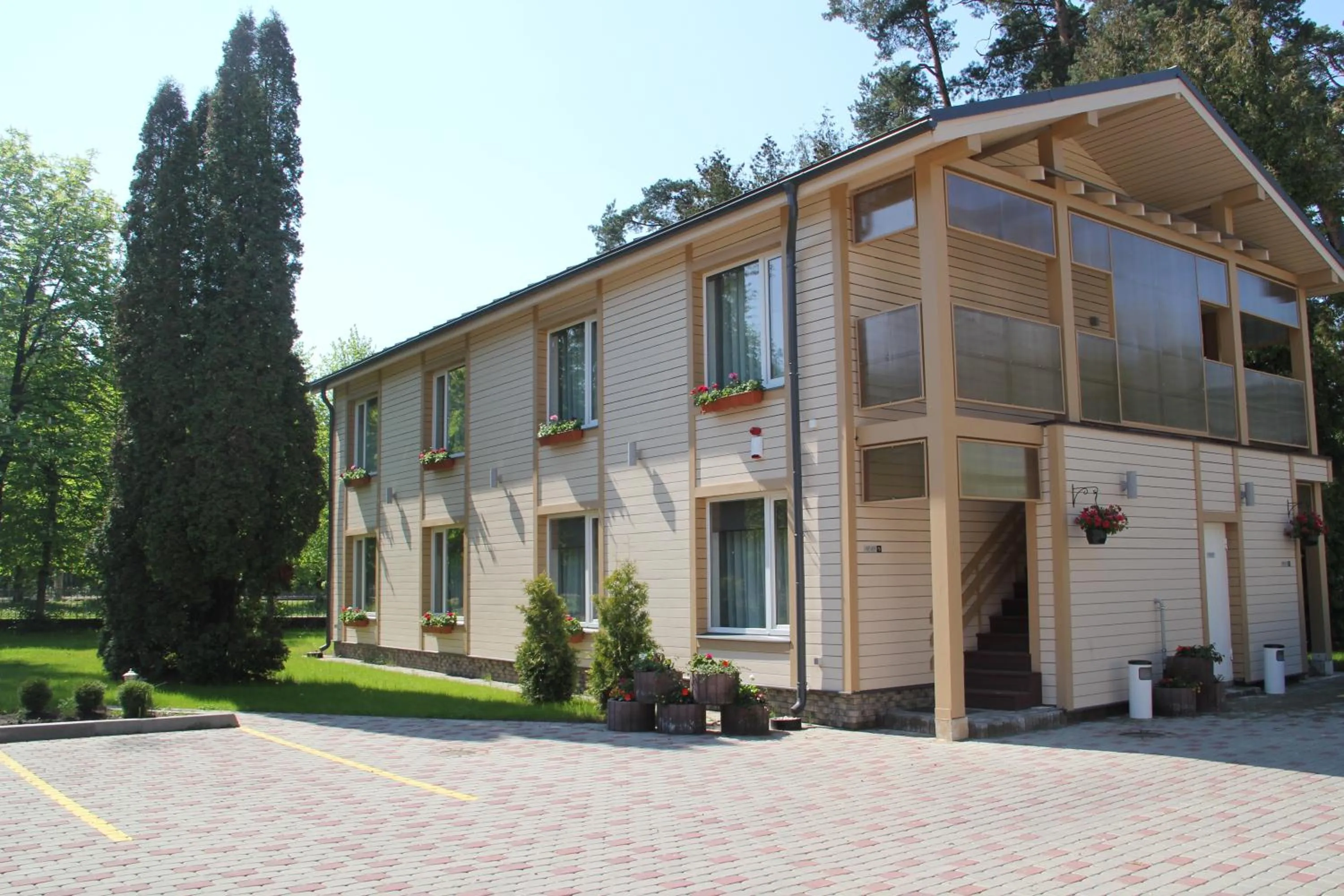 Facade/entrance in Dzintars Hotel