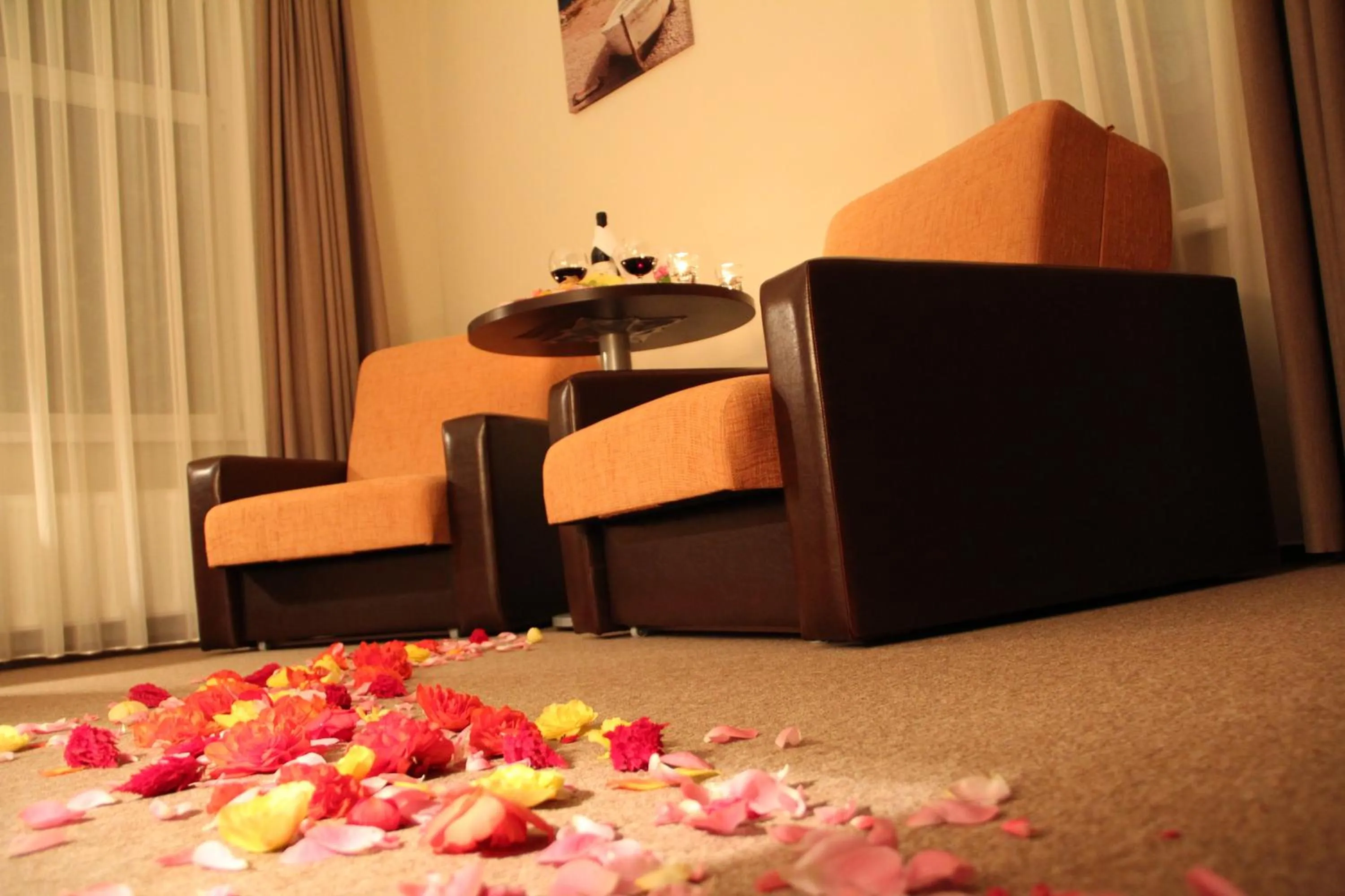 Seating area in Dzintars Hotel