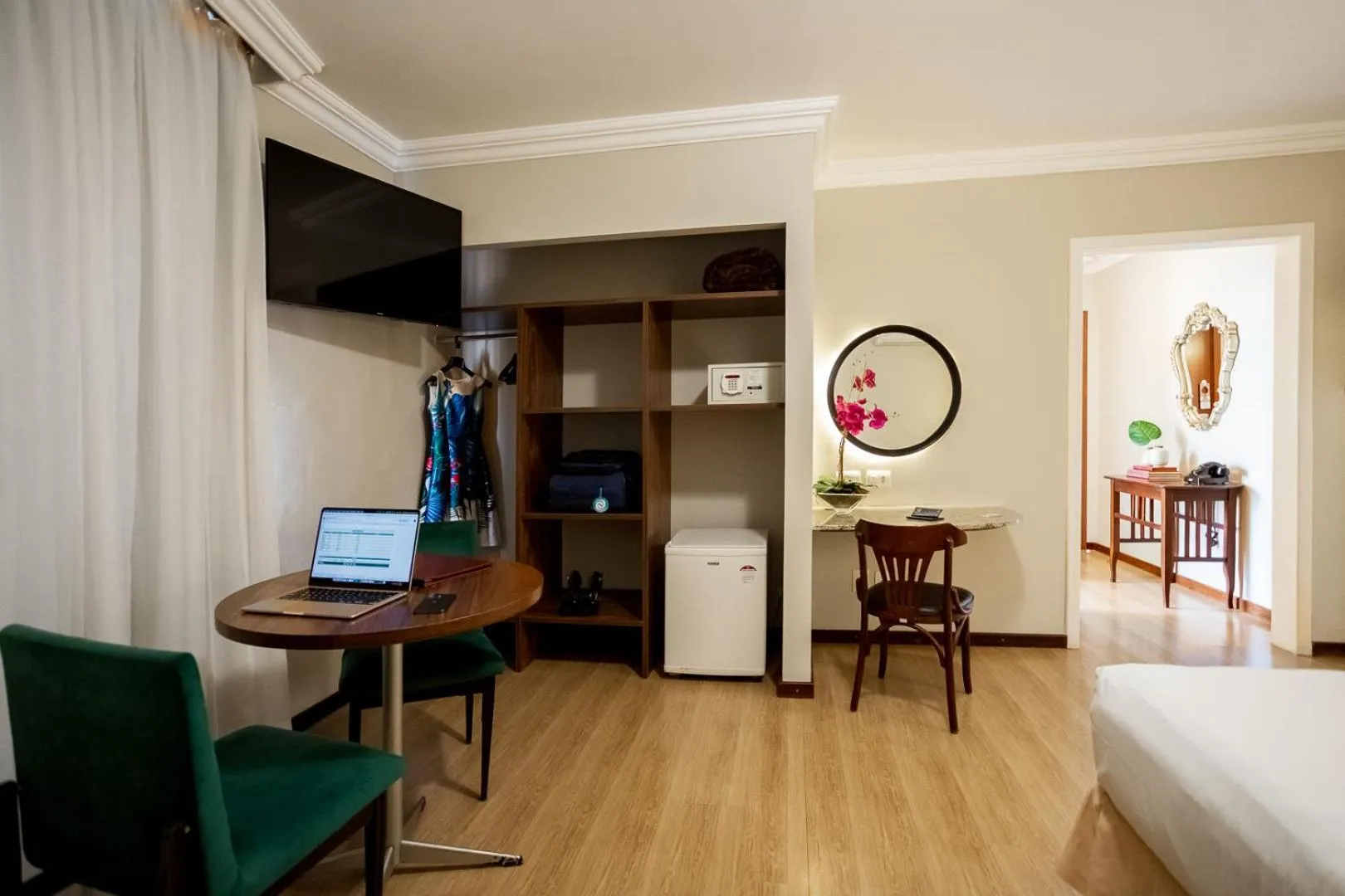 TV and multimedia, Bed in Planalto Select Hotel Ponta Grossa